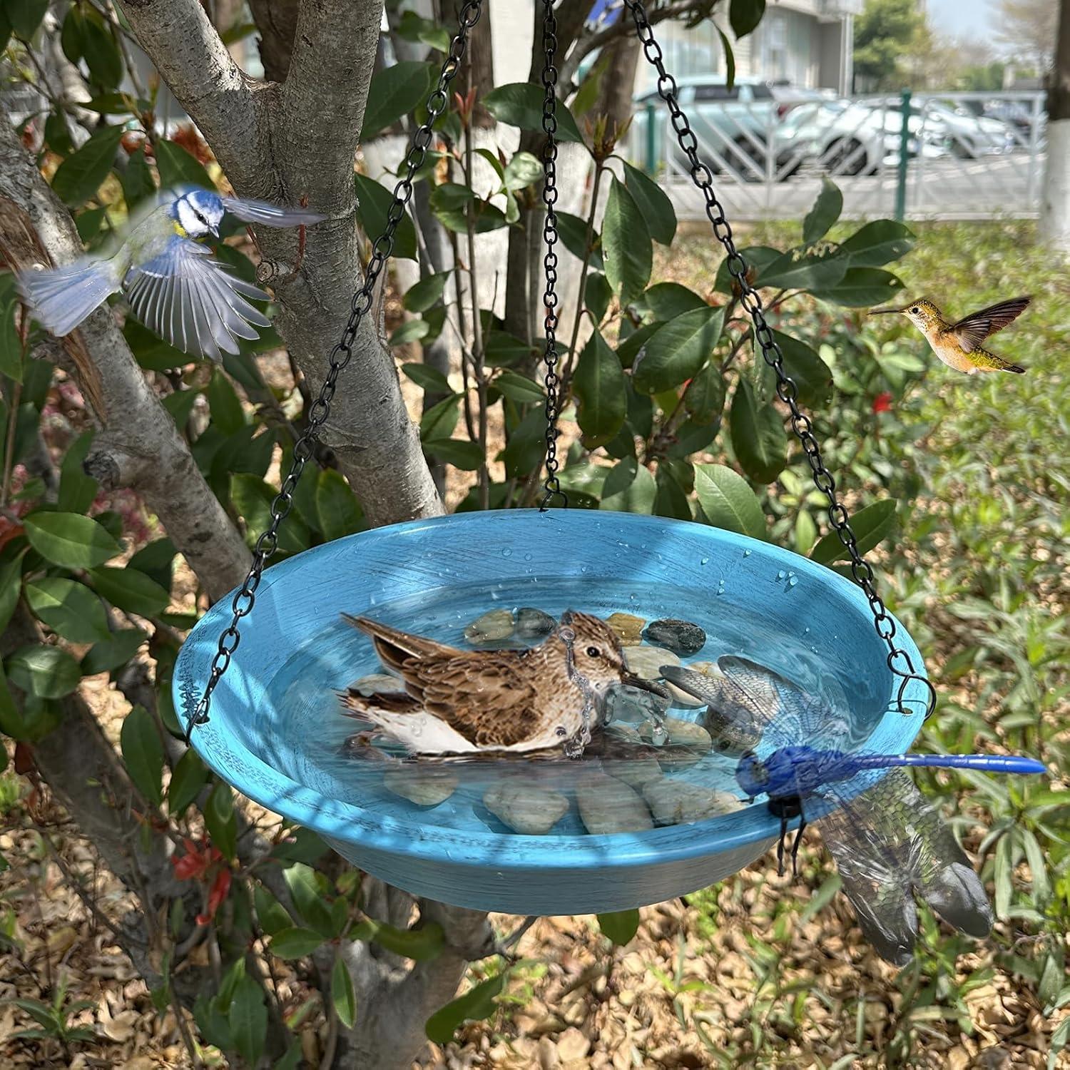 Baño de Aves Colgante WANGIRO 29 cm con Cadena 39.4 cm