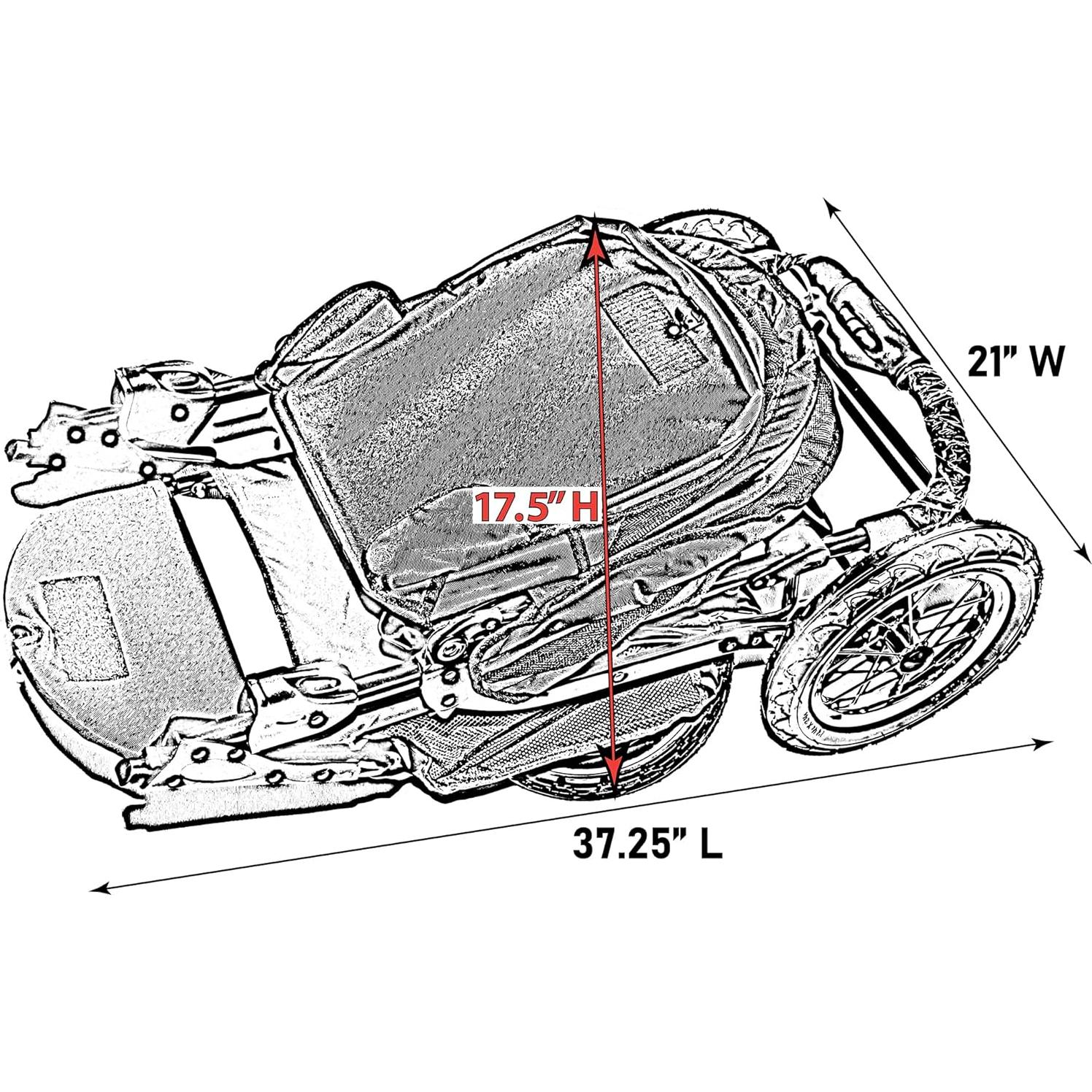 Carrito de Mascotas Pet Gear No-Zip NV para Gatos y Perros, Plegable