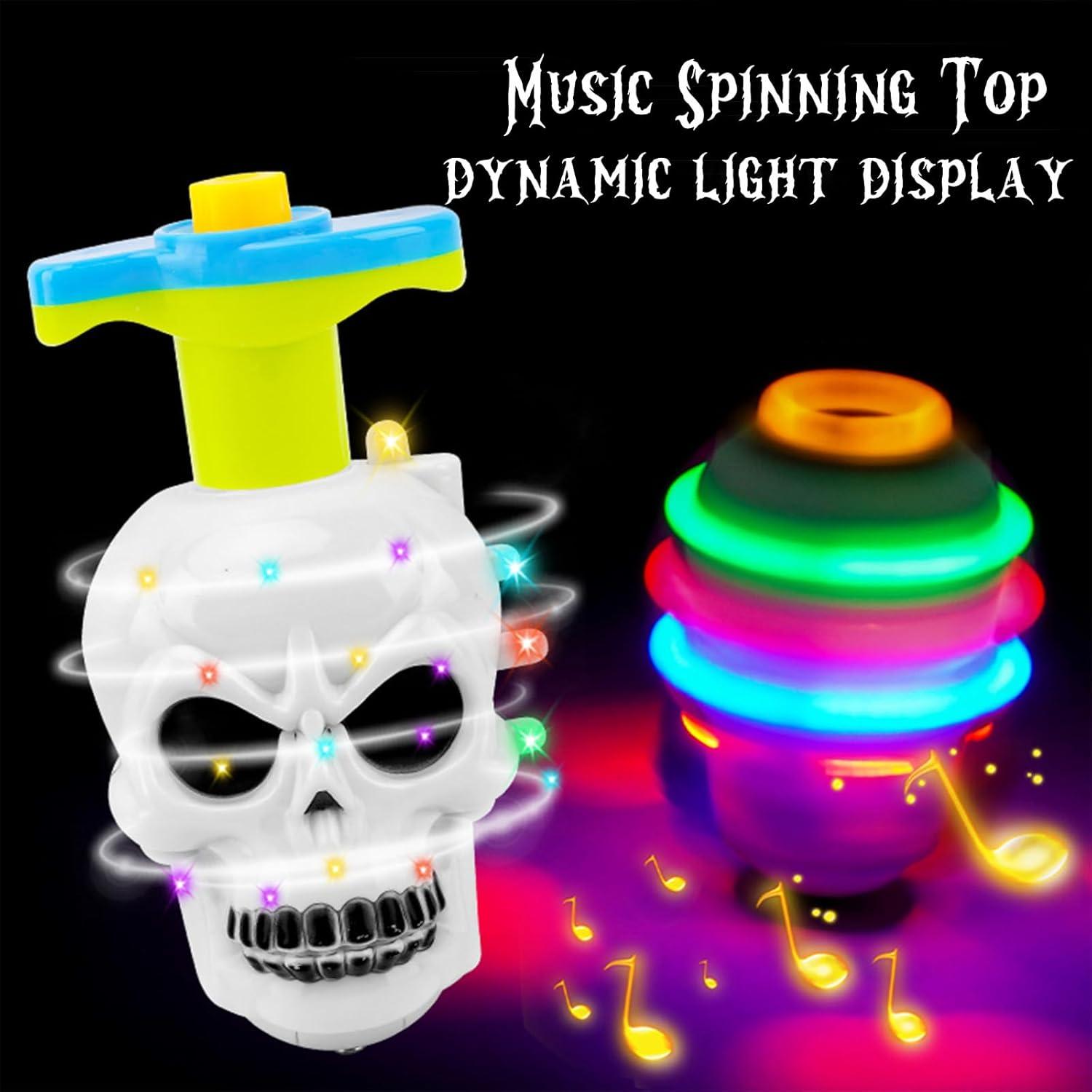 Trompos LED de Halloween DERAYEE 3PCS Calabaza y Fantasma