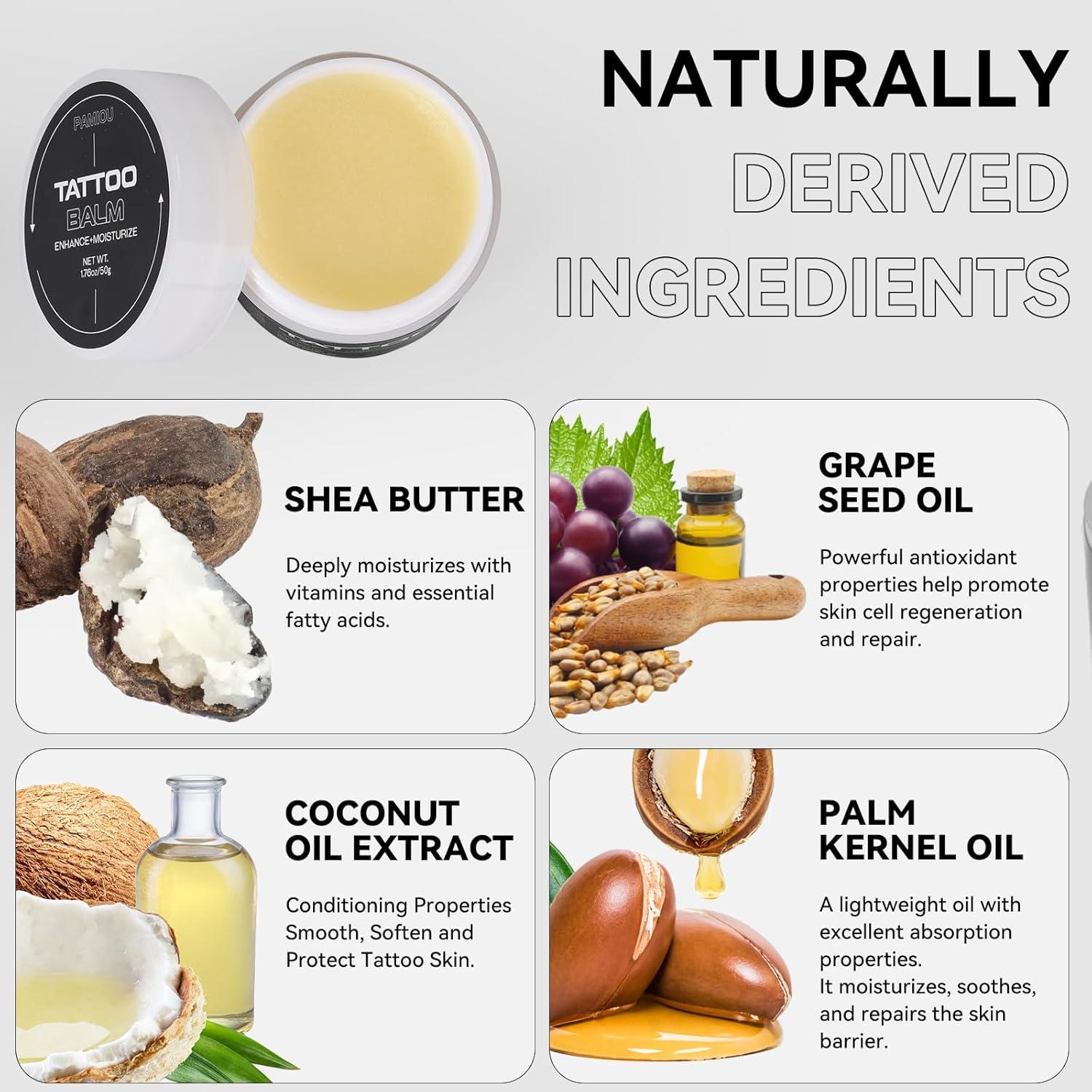 Bálsamo Hidratante para Tatuajes Pamiou 50g - Natural