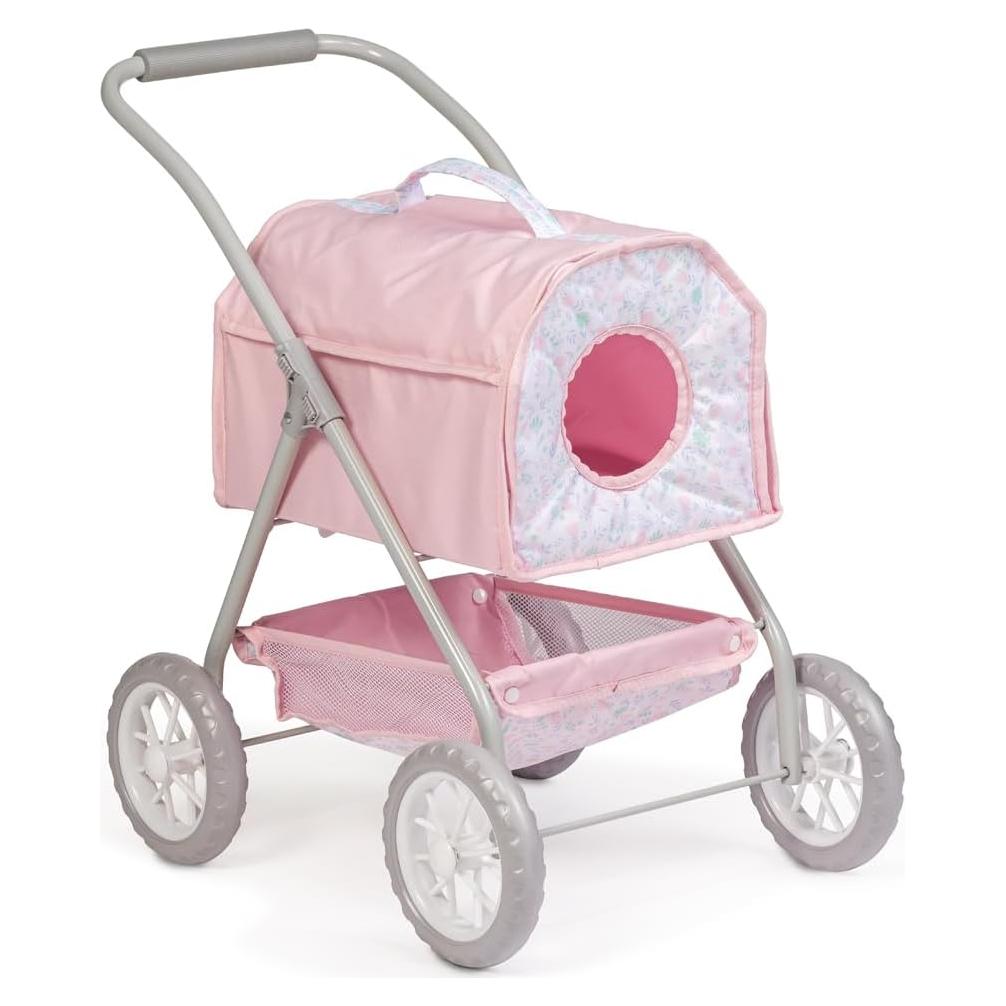 Carrito de Mascotas Plegable Deluxe JC Toys 39x61 cm Rosa