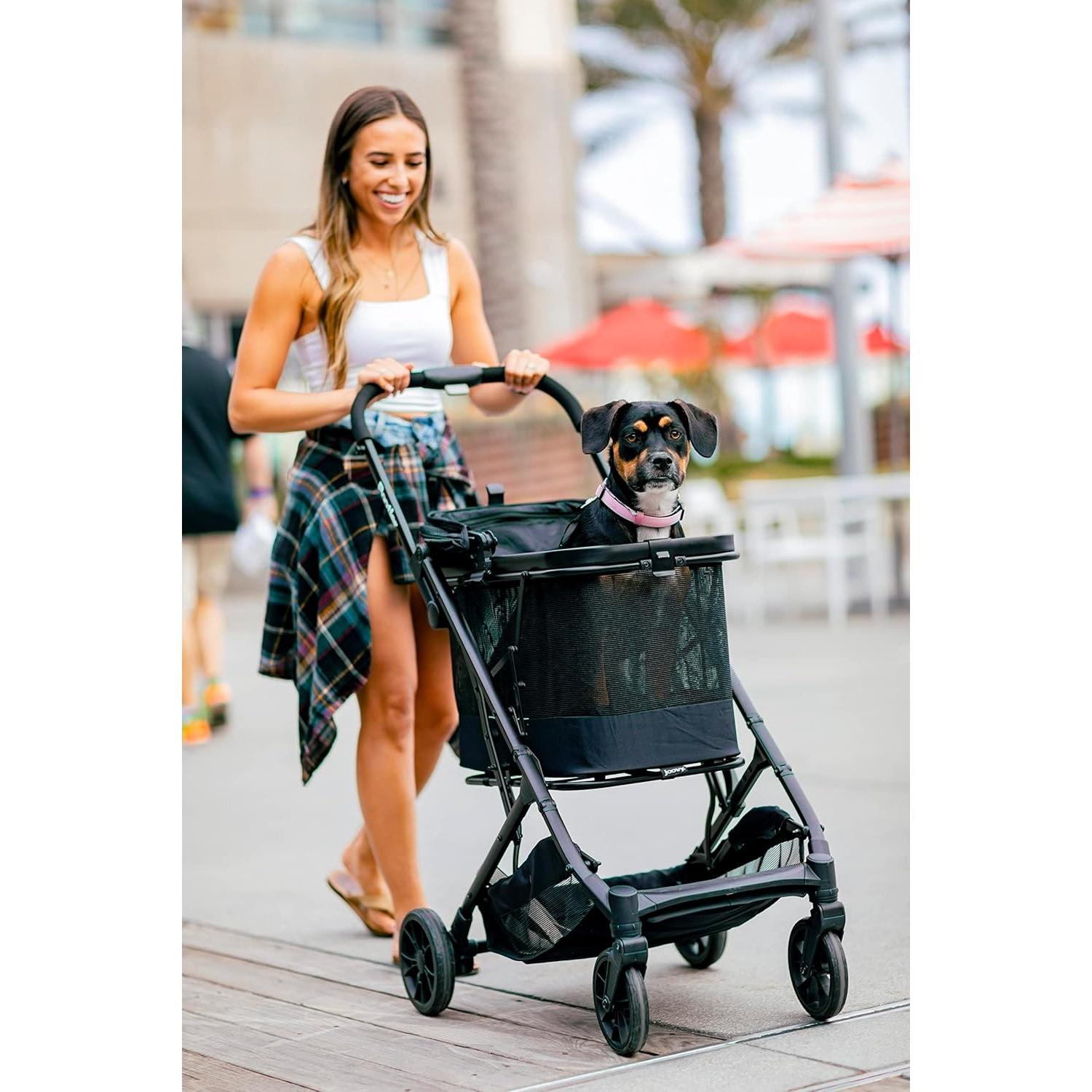 Carrito y Transportadora para Mascotas Joovy Pootler Negro