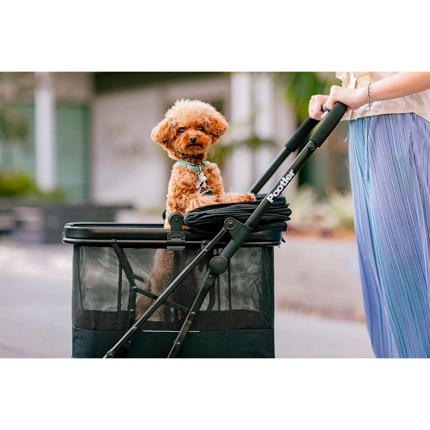 Carrito y Transportadora para Mascotas Joovy Pootler Negro