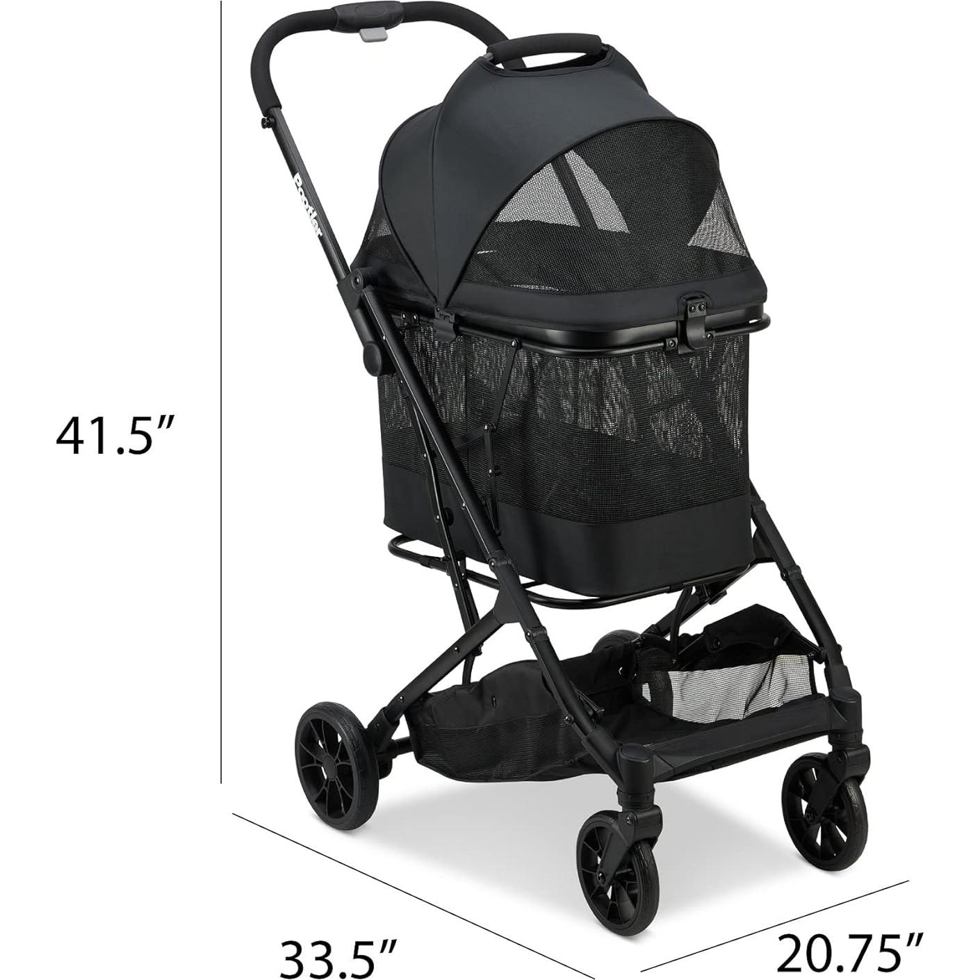 Carrito y Transportadora para Mascotas Joovy Pootler Negro