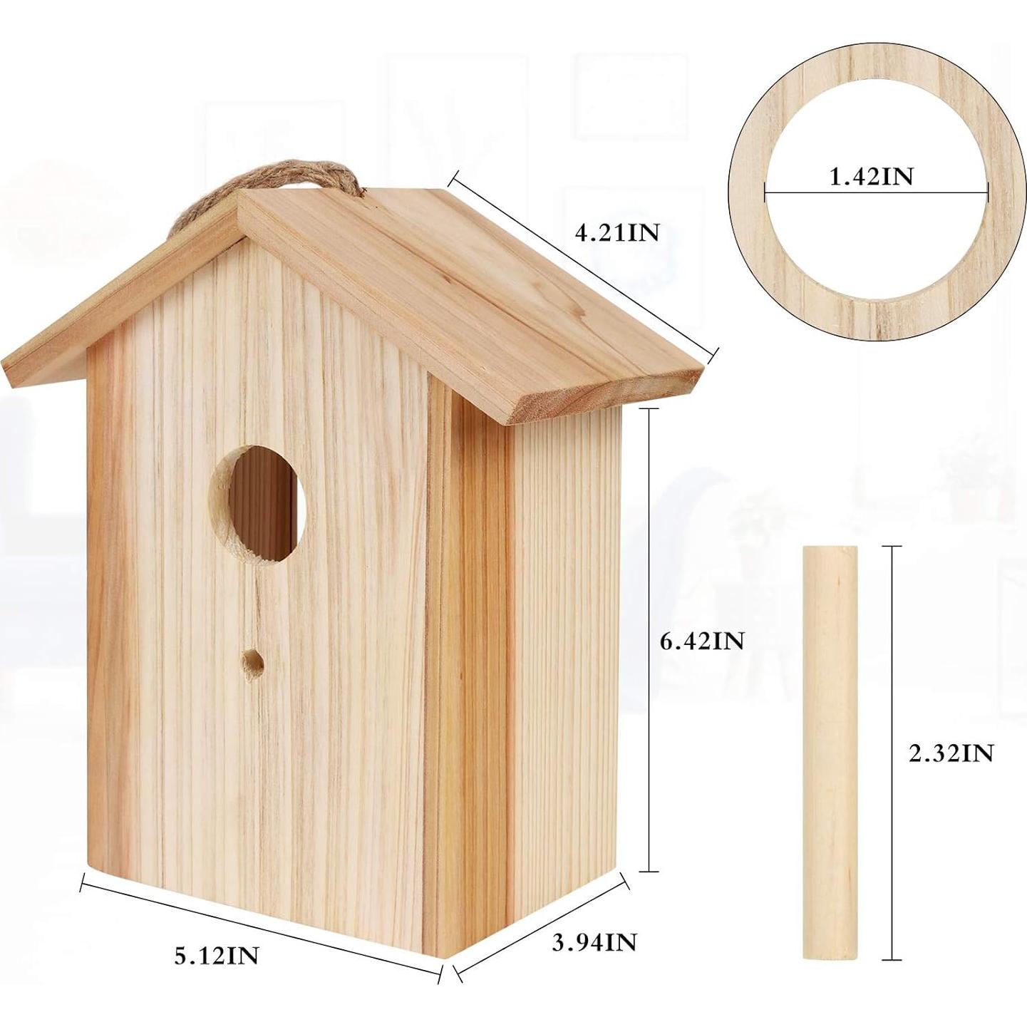 Casa de Aves ColorfulLaVie para Ventana - Madera 21x13x10cm
