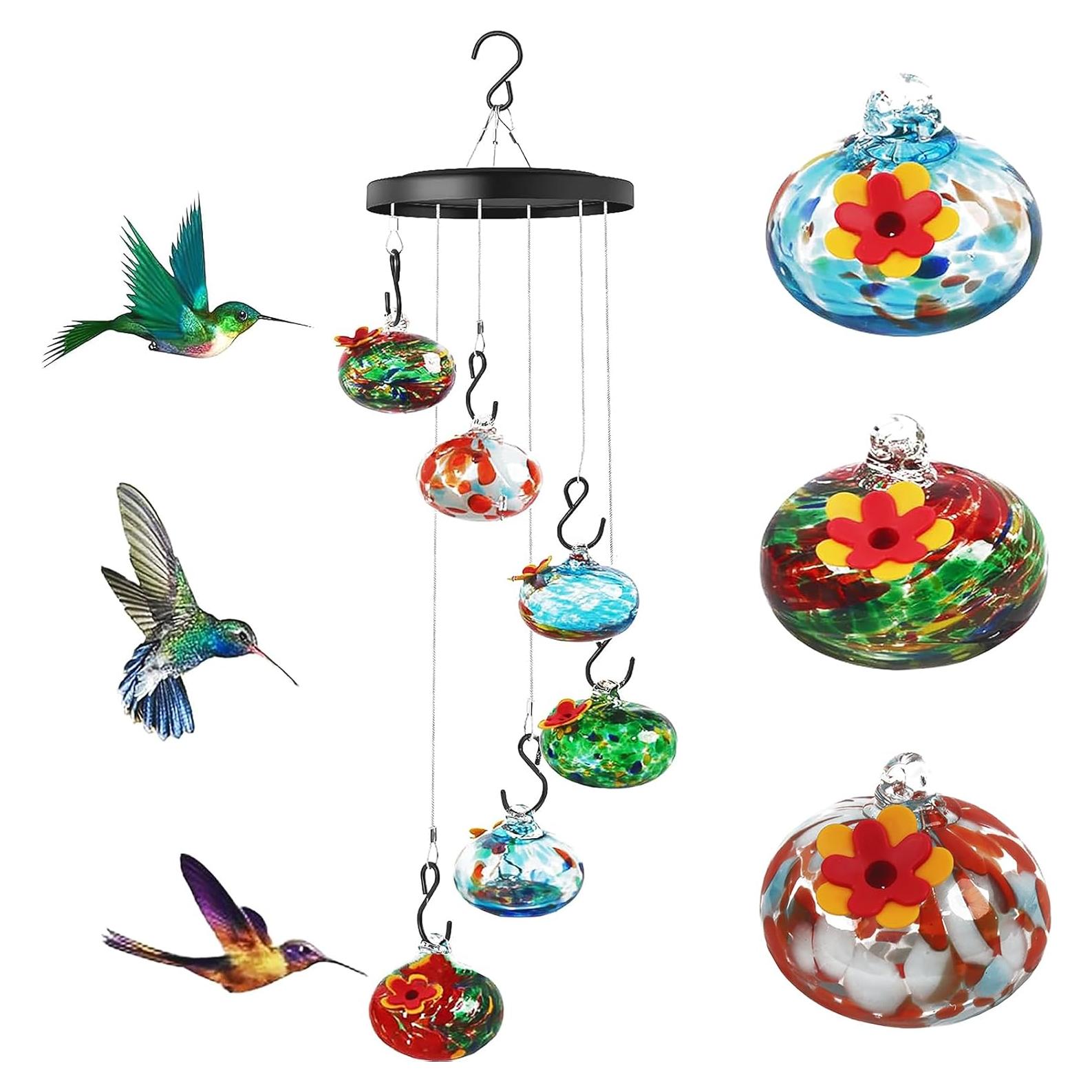 Alimentador de Colibríes de Vidrio Soplado Kapihi 1.28 kg