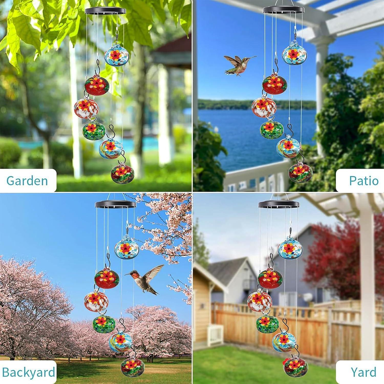 Alimentador de Colibríes de Vidrio Soplado Kapihi 1.28 kg