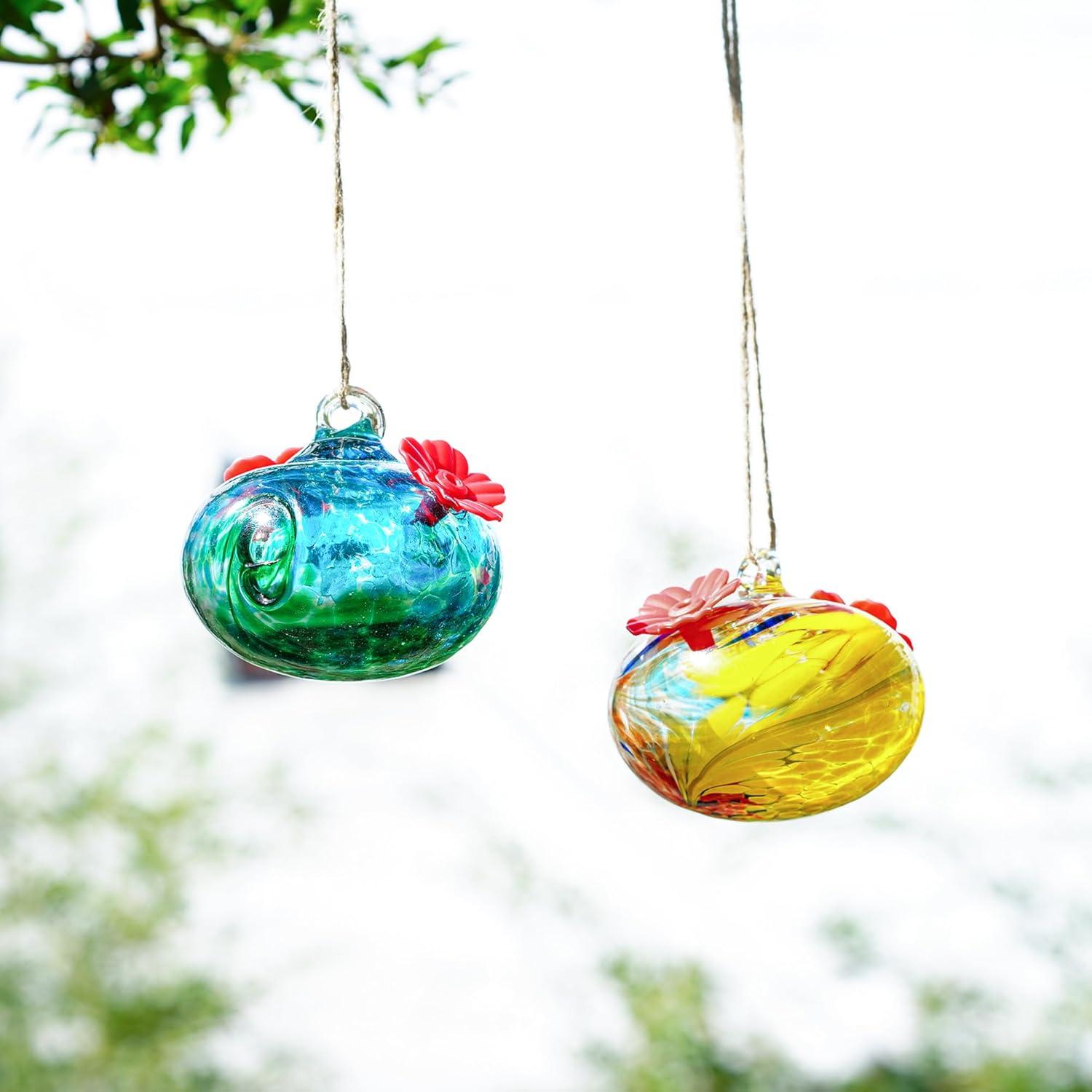 Pack 2 Alimentadores de Colibrí de Vidrio KRISININE 93 ml