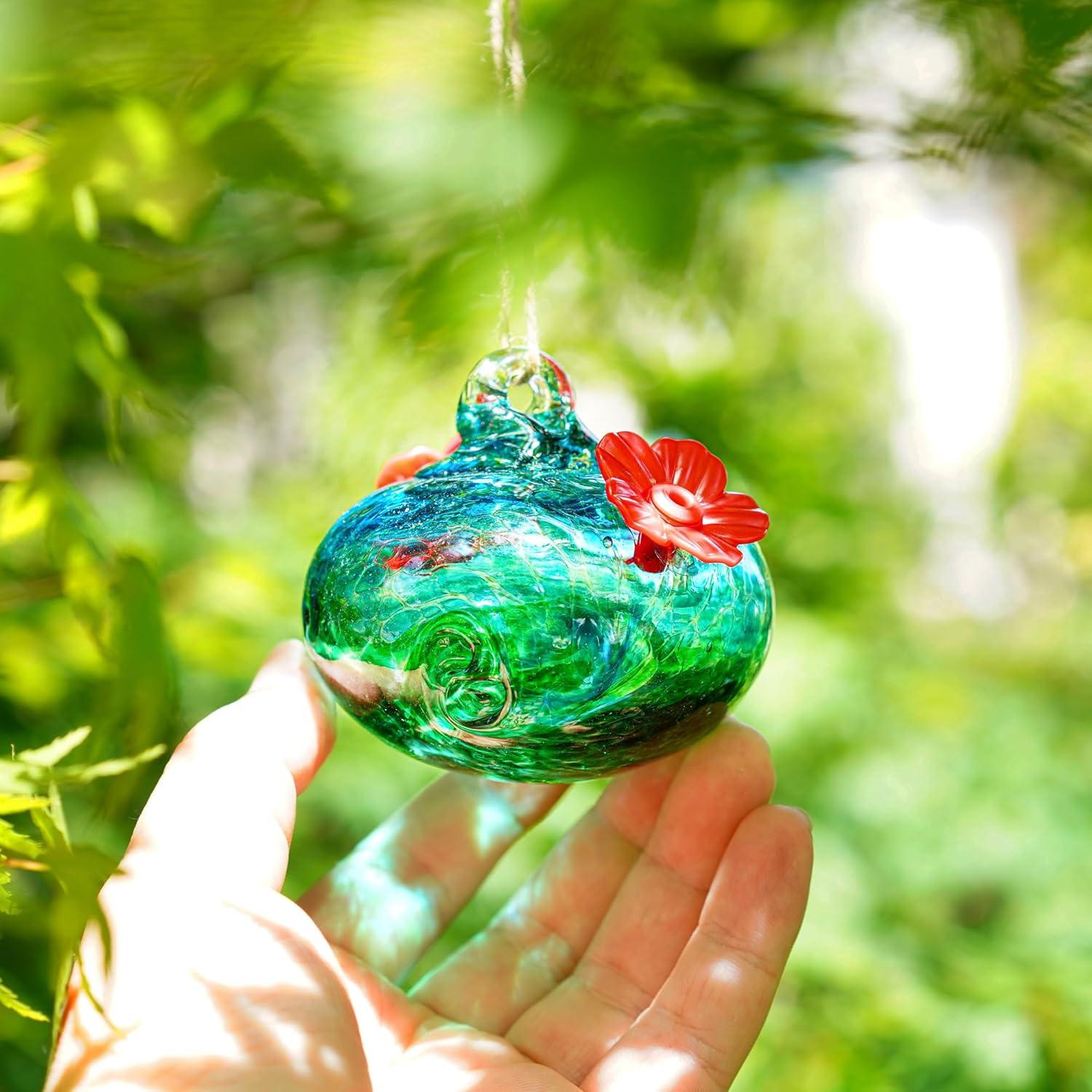 Pack 2 Alimentadores de Colibrí de Vidrio KRISININE 93 ml