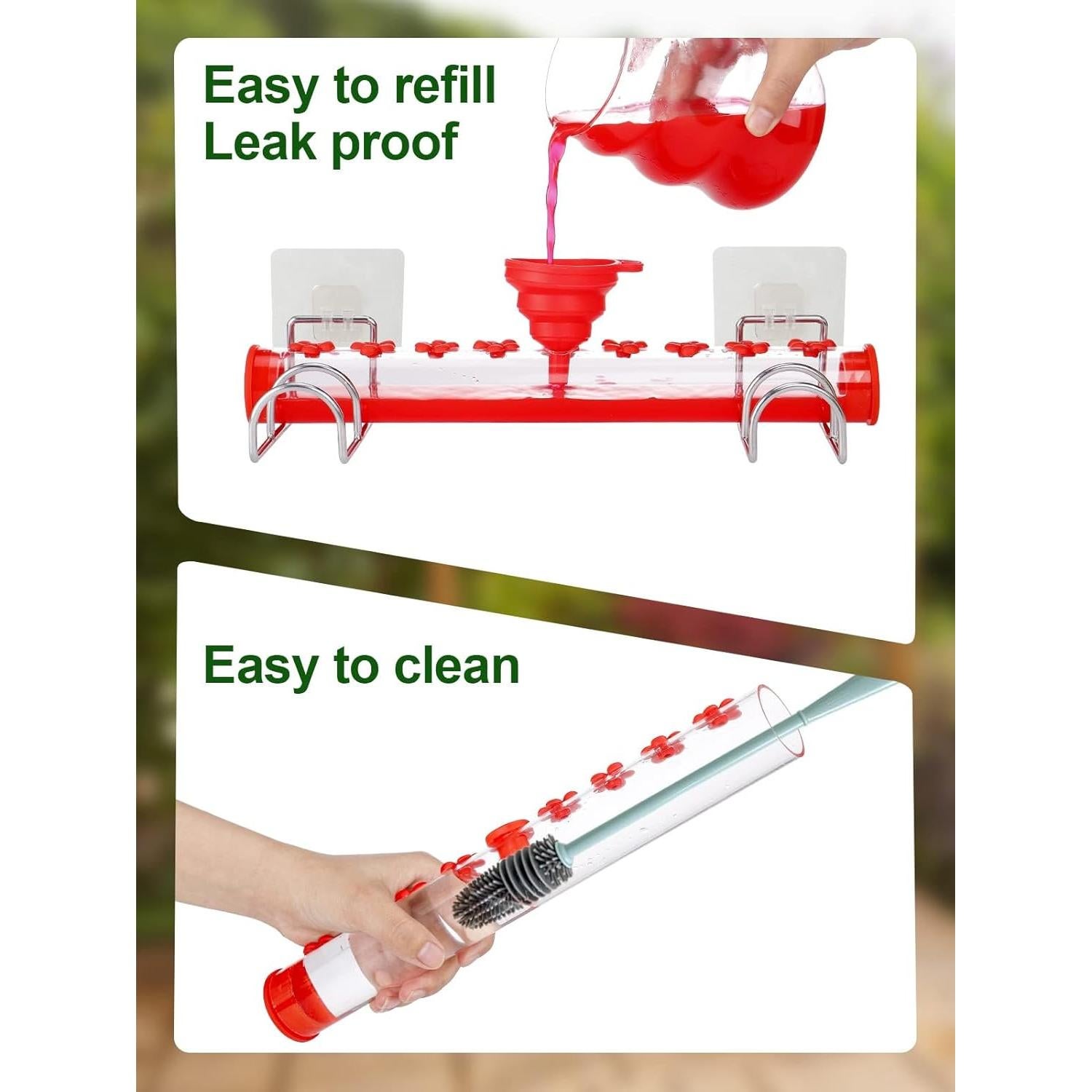 Alimentador de Colibríes Bigmeta para Ventana - 16 Puertos