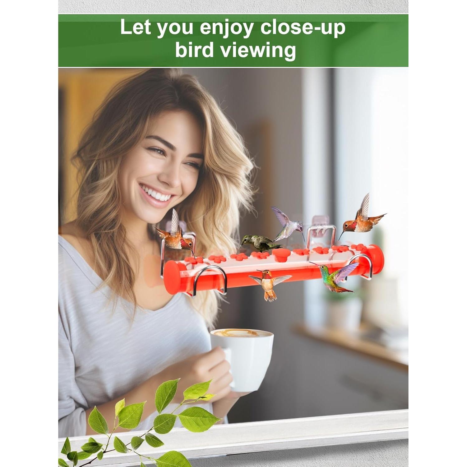 Alimentador de Colibríes Bigmeta para Ventana - 16 Puertos