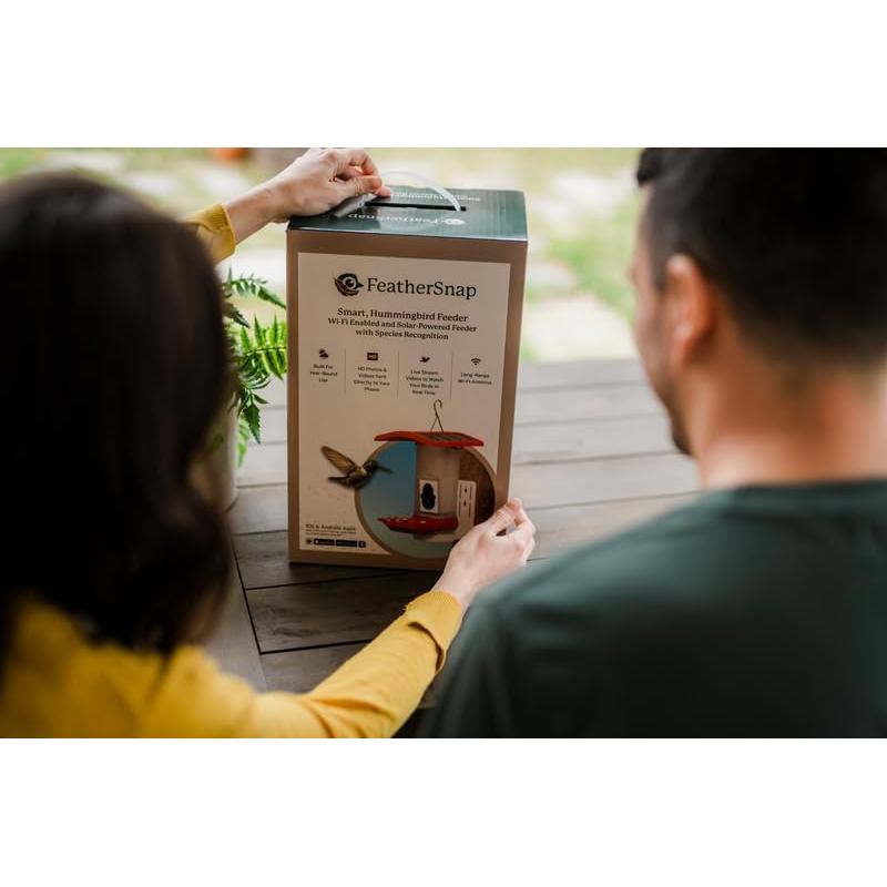 Alimentador de Colibríes Inteligente FeatherSnap con Cámara HD