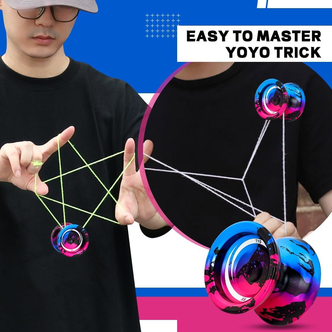 Yoyo Profesional 7YO X8 Metálico para Niños 8-12 Años