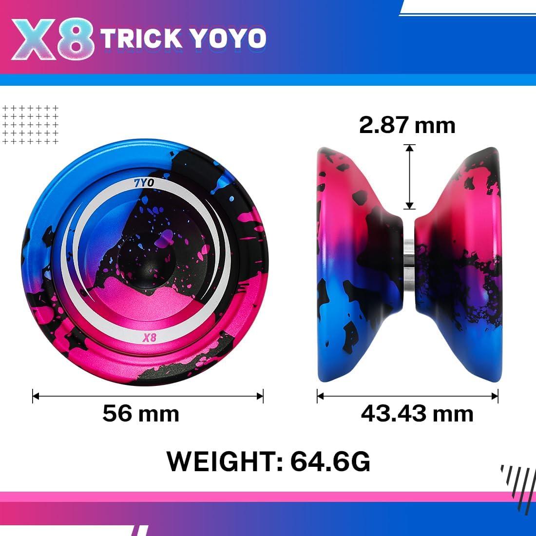 Yoyo Profesional 7YO X8 Metálico para Niños 8-12 Años