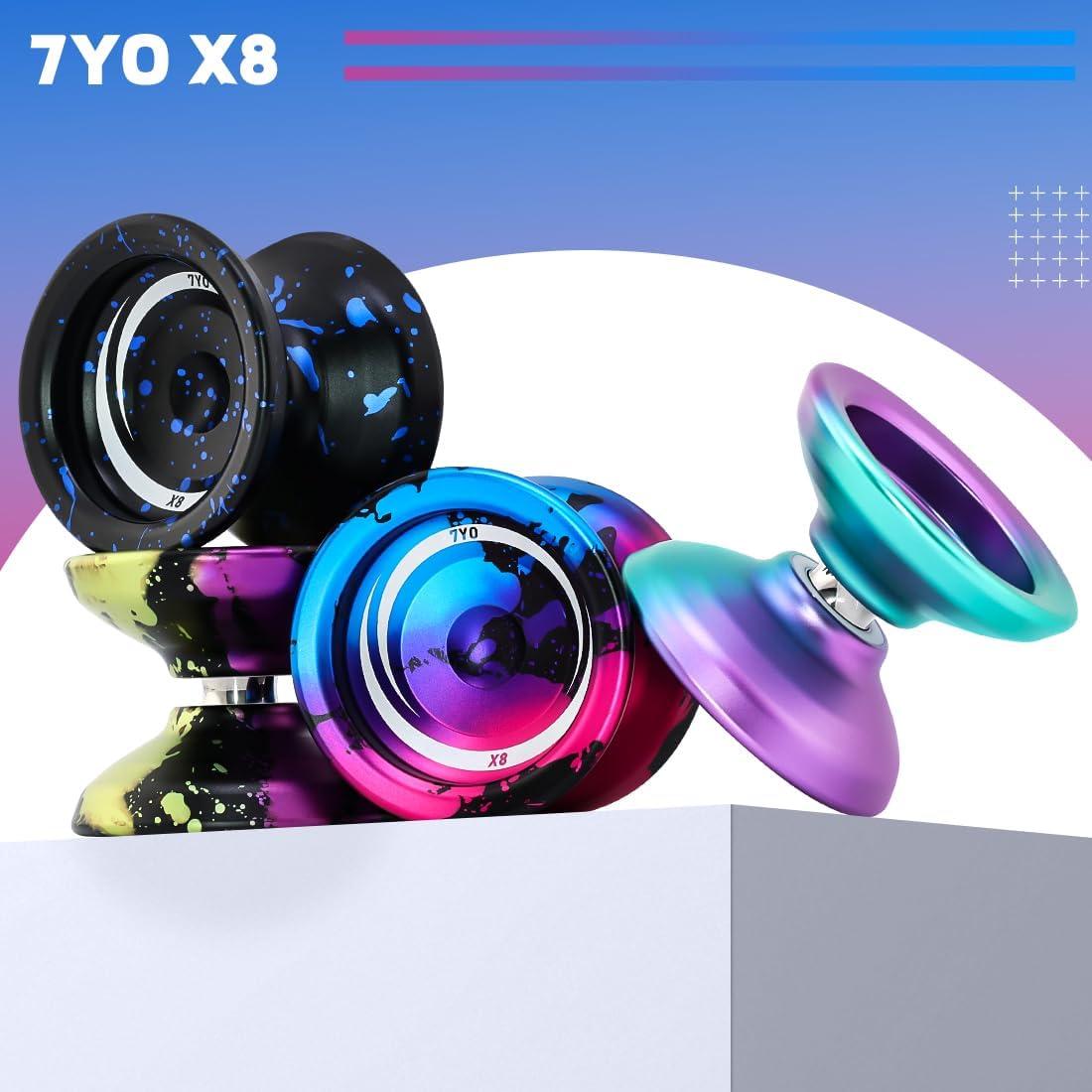 Yoyo Profesional 7YO X8 Metálico para Niños 8-12 Años