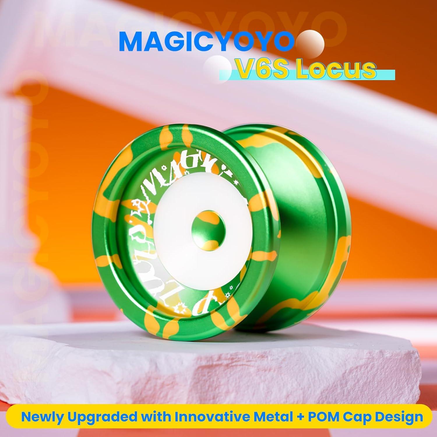 Yoyo MAGICYOYO V6S Responsivo y No Responsivo Verde Amarillo