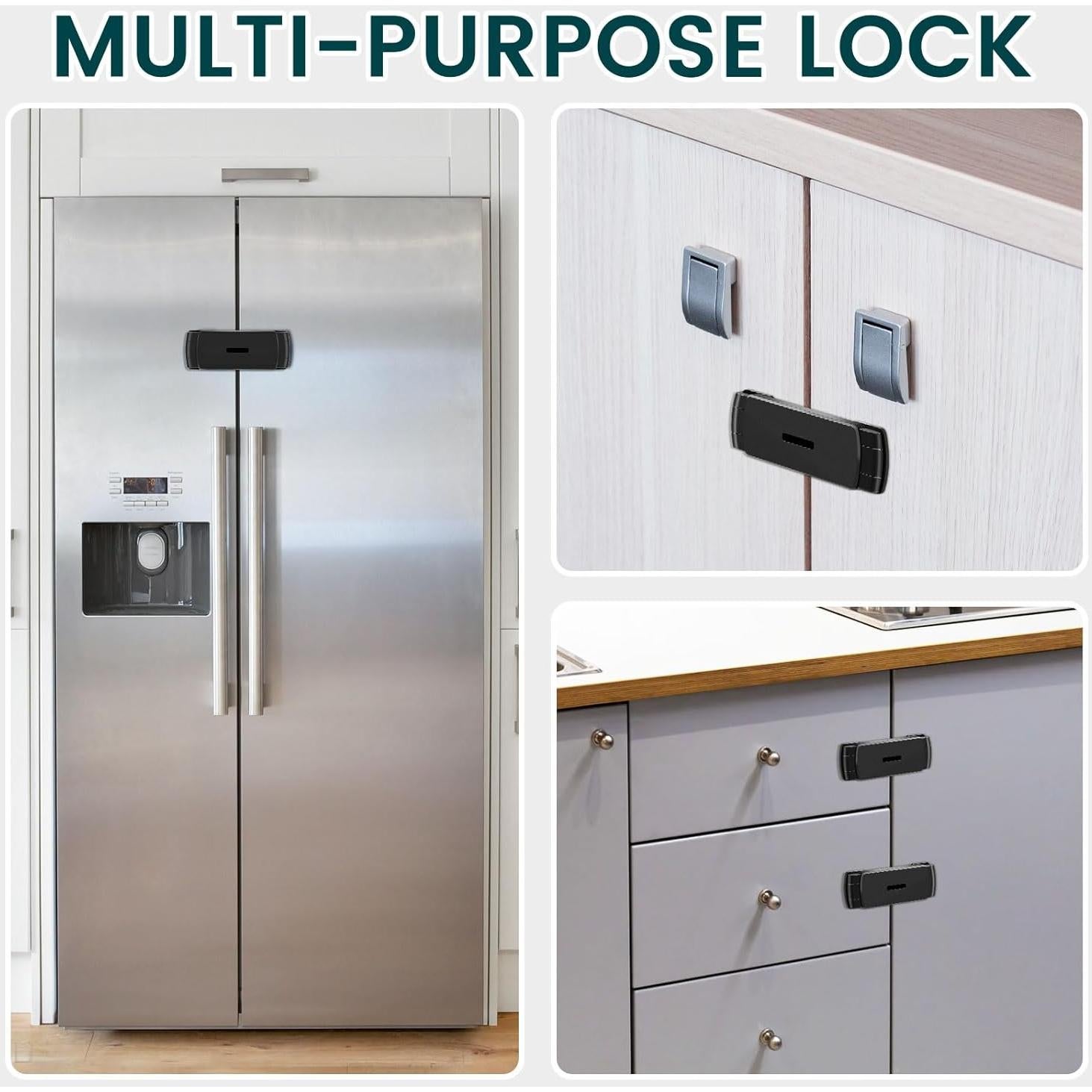 Cerradura de Seguridad CLYMENE para Refrigerador Frances 67.7g