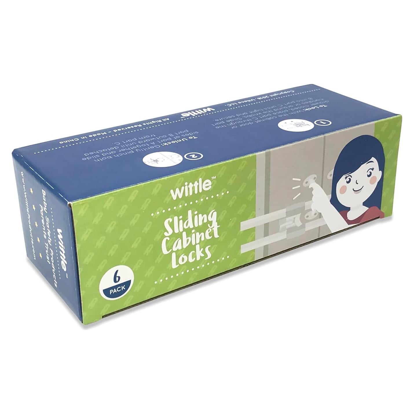 Bloqueos de Gabinete Wittle 6 Paquetes Seguridad Infantil