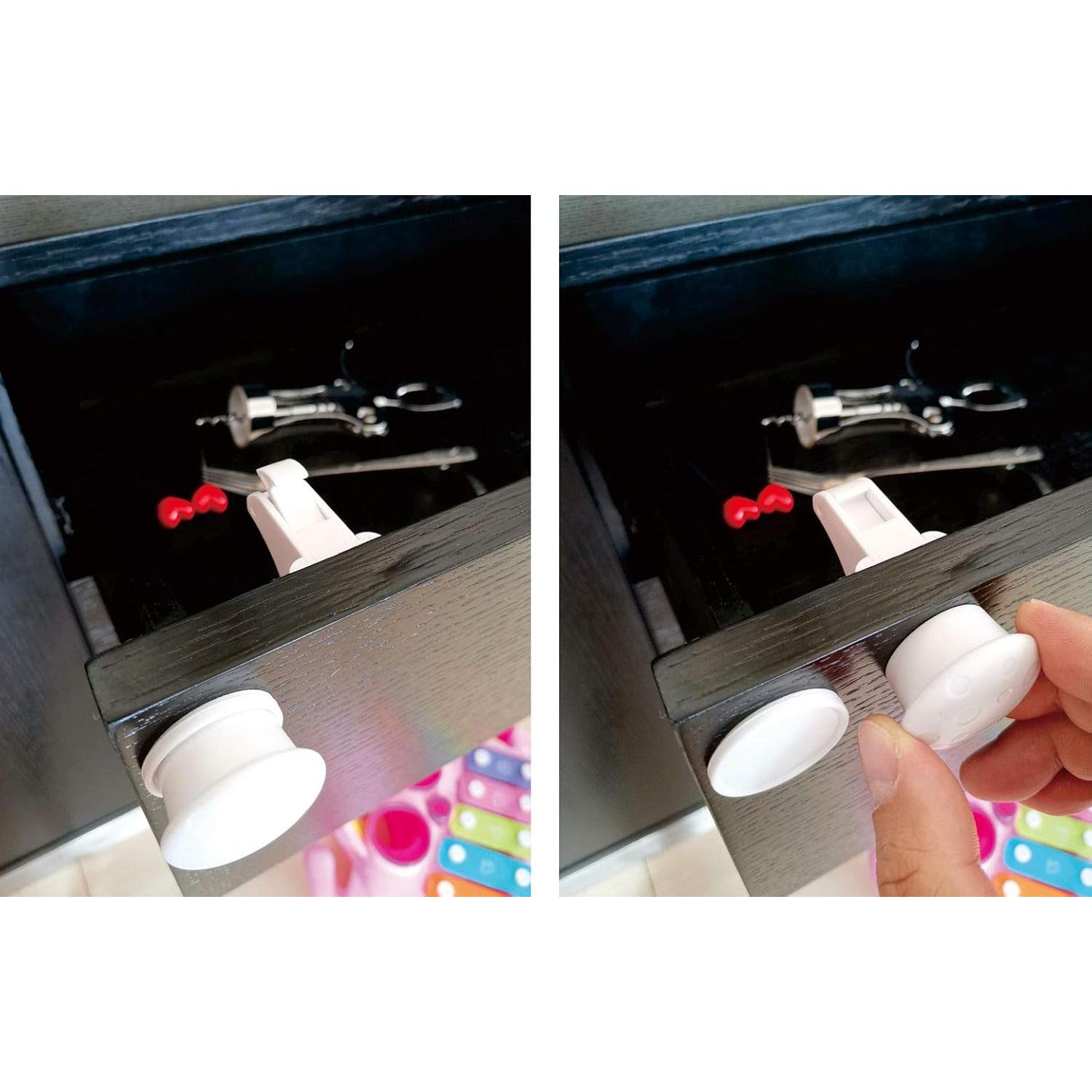 Bloqueos Magnéticos para Gabinetes - Paquete de 3 Llaves Universales