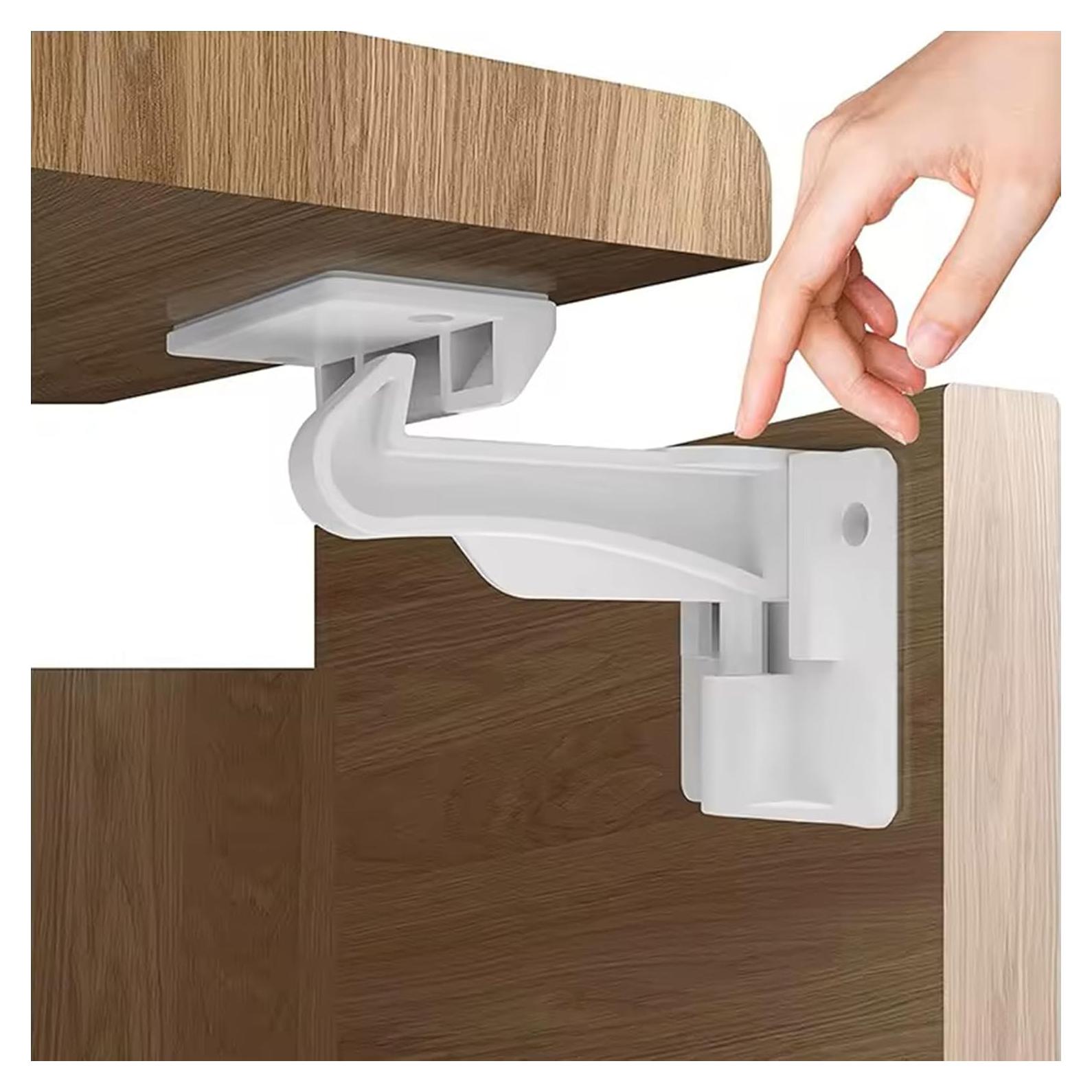 Cerraduras de Seguridad Invisibles Pabesim - 2 Paquete para Gabinetes