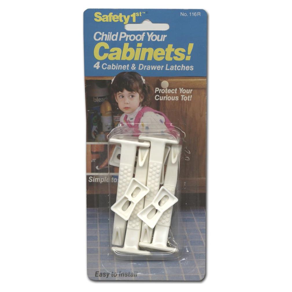 Pestillos de Seguridad 1st para Gabinetes - 4 Unidades
