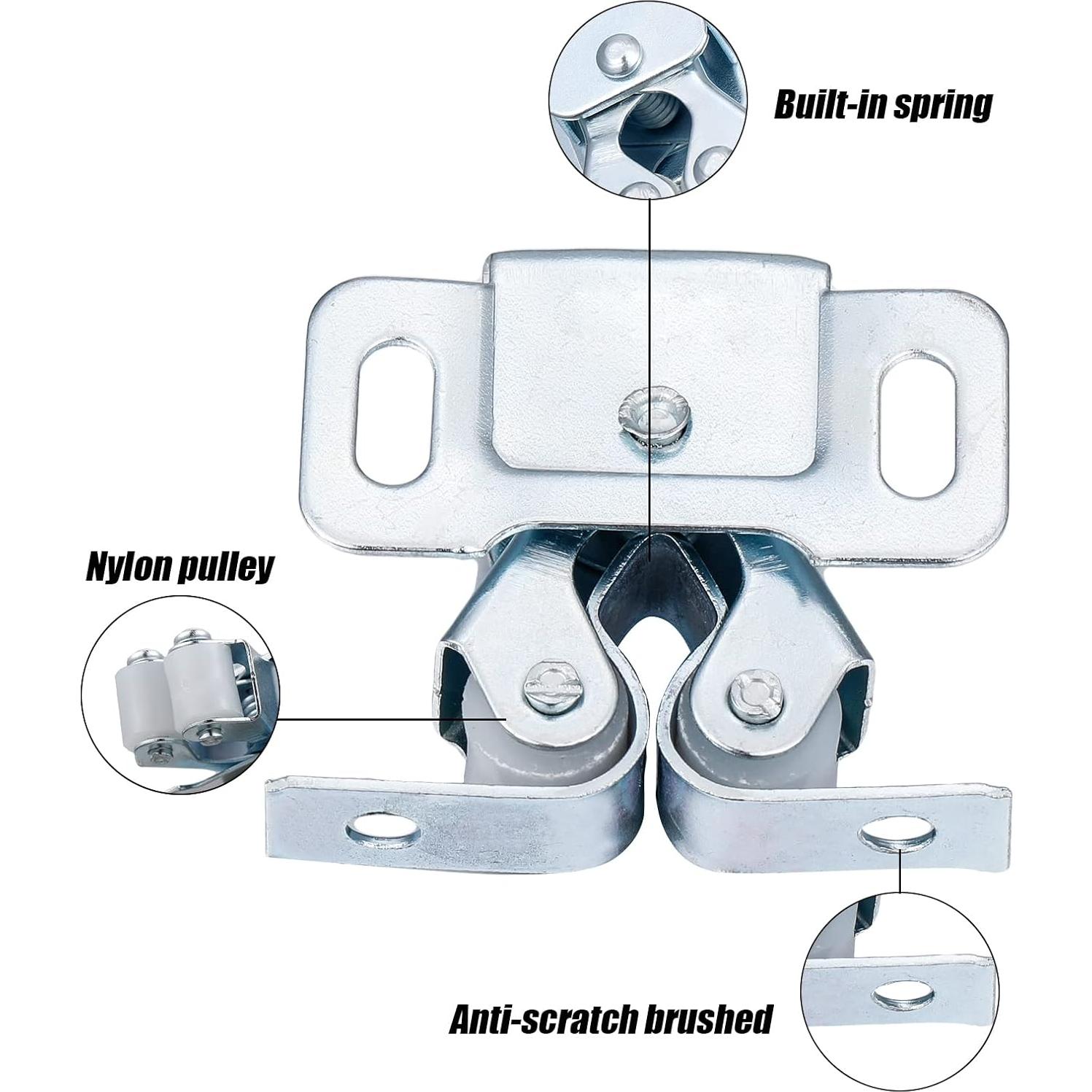 Pestillos de Gabinete Bonuci 20 Pcs Plata 40x15 mm