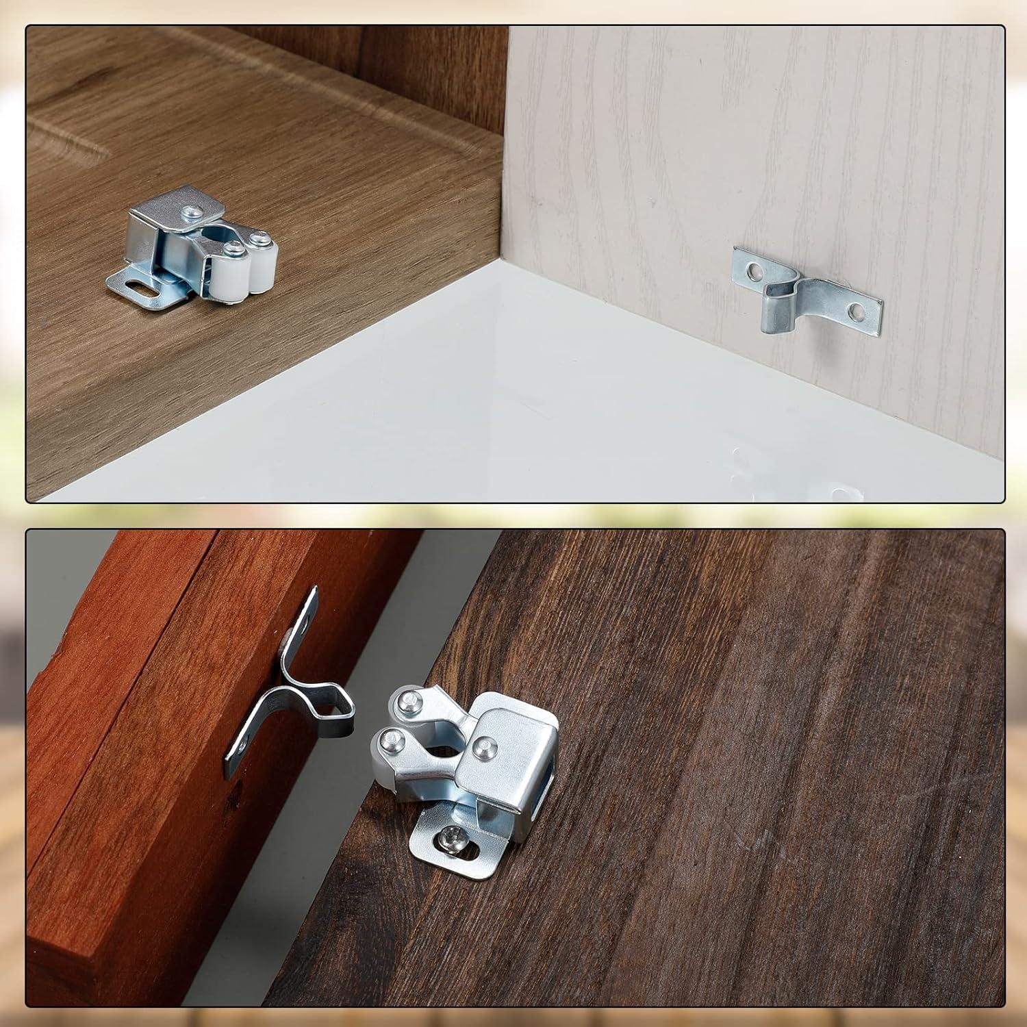 Pestillos de Gabinete Bonuci 20 Pcs Plata 40x15 mm