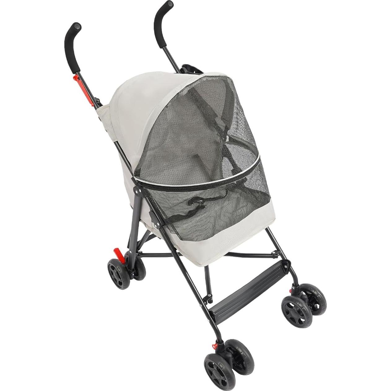 Carrito para Mascotas GUDBYWXB Gris Plegable hasta 10 kg