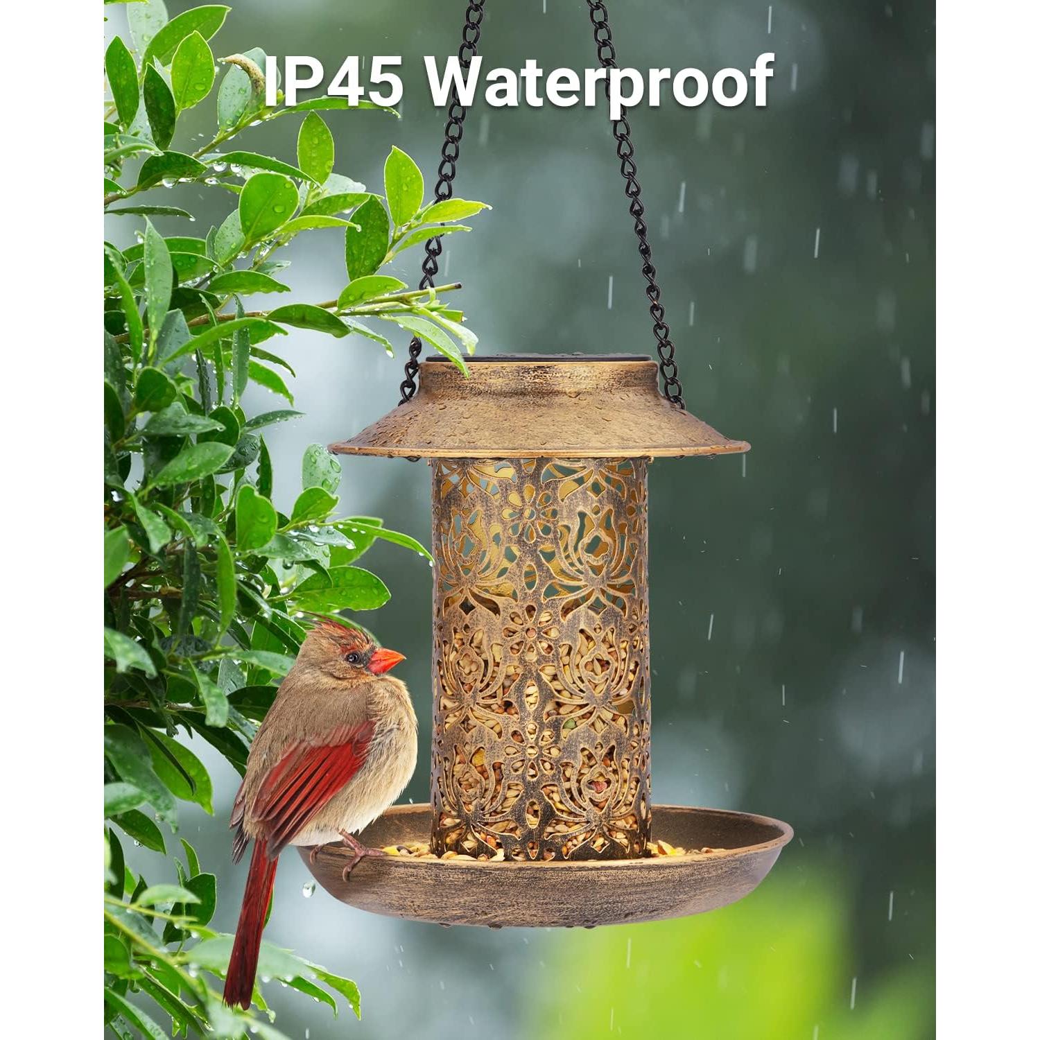 Alimentador Solar para Aves SWEETFULL Colgante Metal 0.91kg