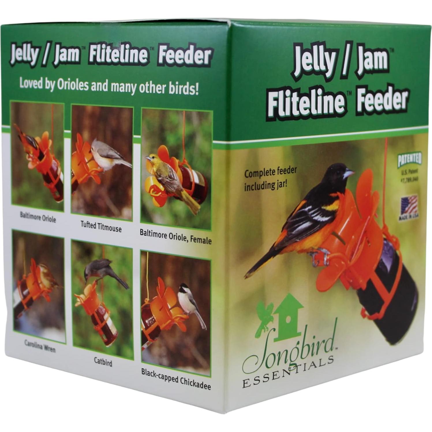 Comedero para Aves Songbird Essentials Flor Naranja 12 oz