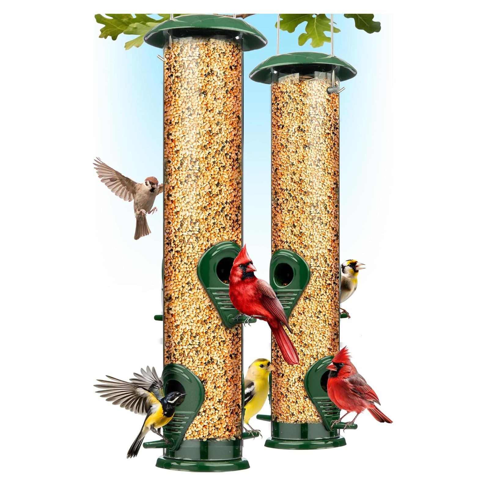 Comedero para Aves Gray Bunny 38.1 cm Metal 4 Puertos