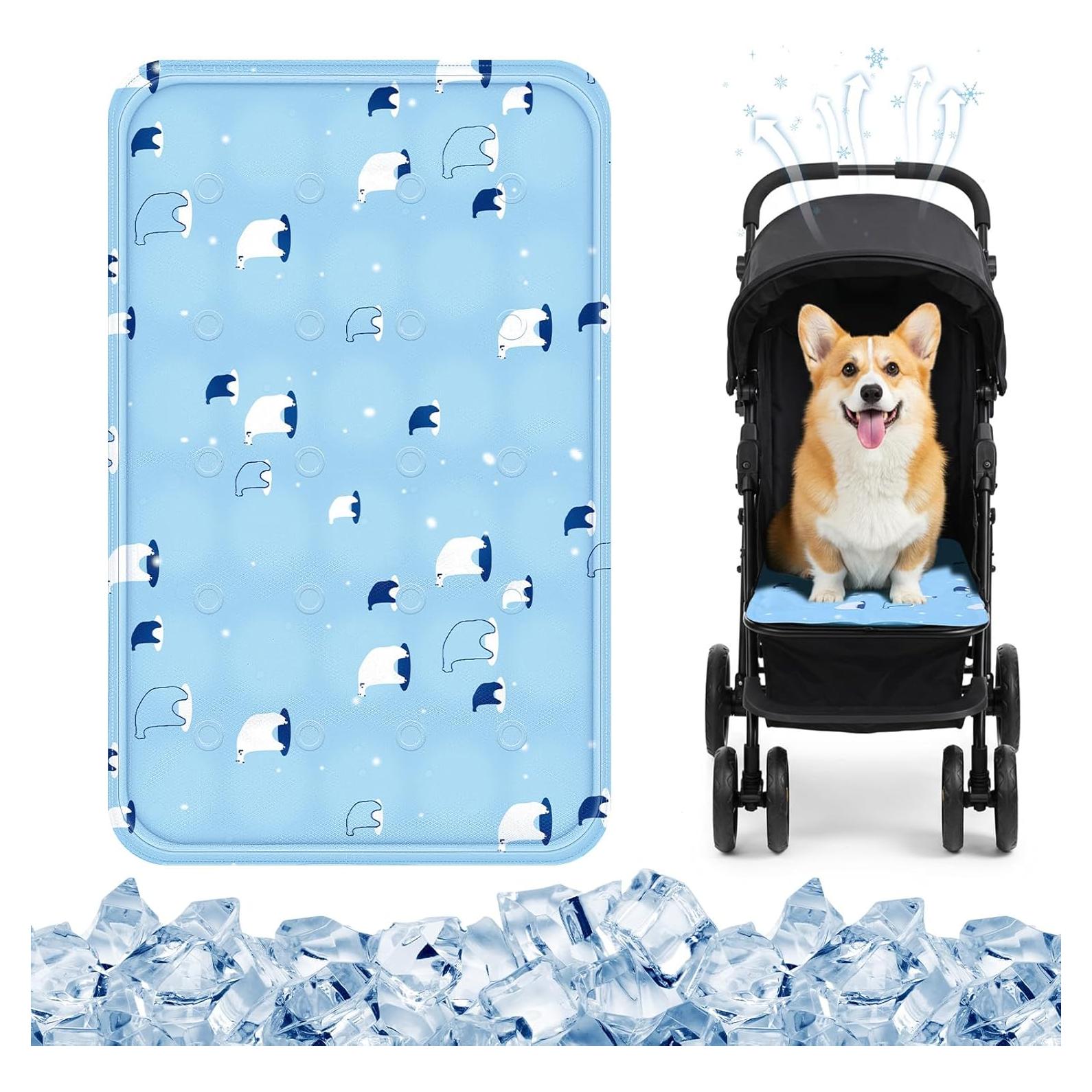 Alfombrilla de Enfriamiento para Perros Nuanchu 30x50cm Azul