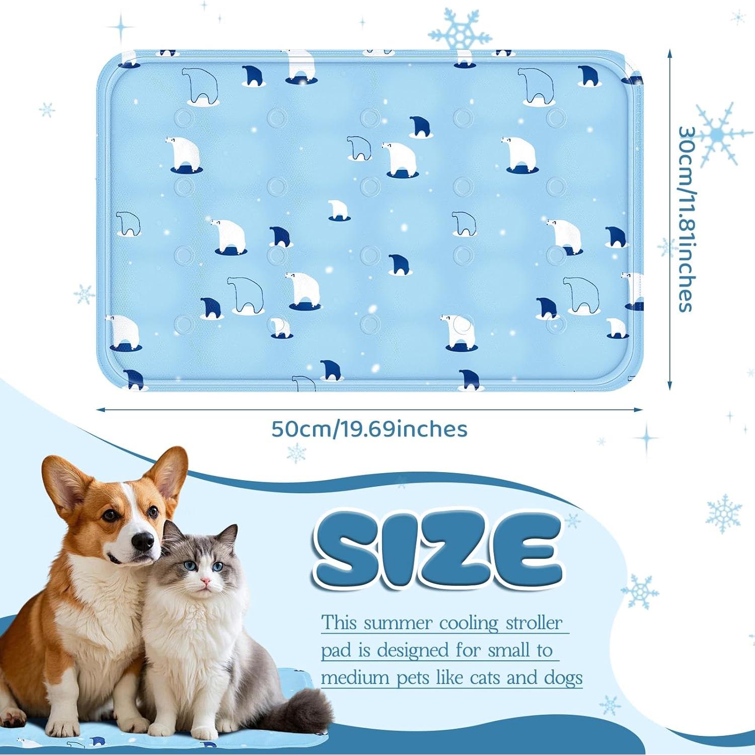 Alfombrilla de Enfriamiento para Perros Nuanchu 30x50cm Azul