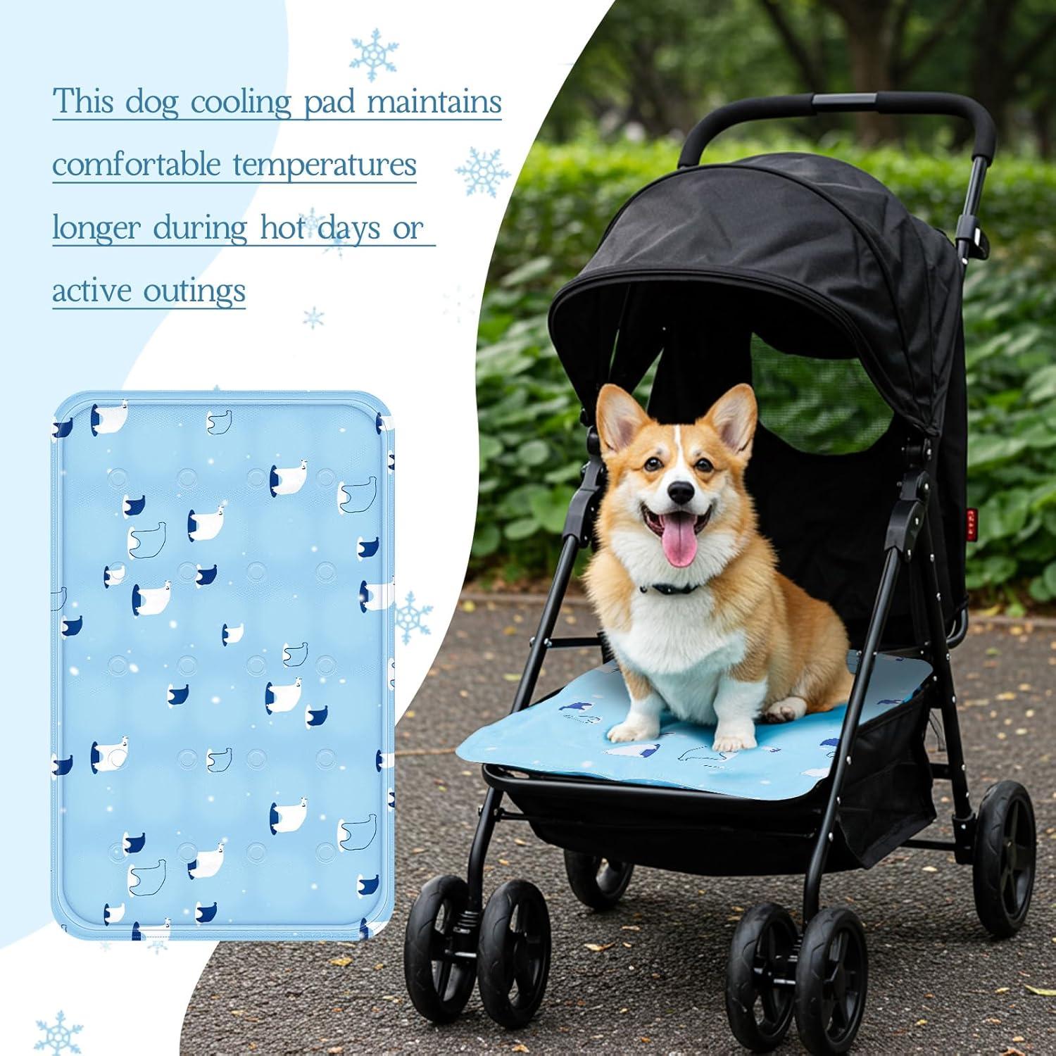 Alfombrilla de Enfriamiento para Perros Nuanchu 30x50cm Azul