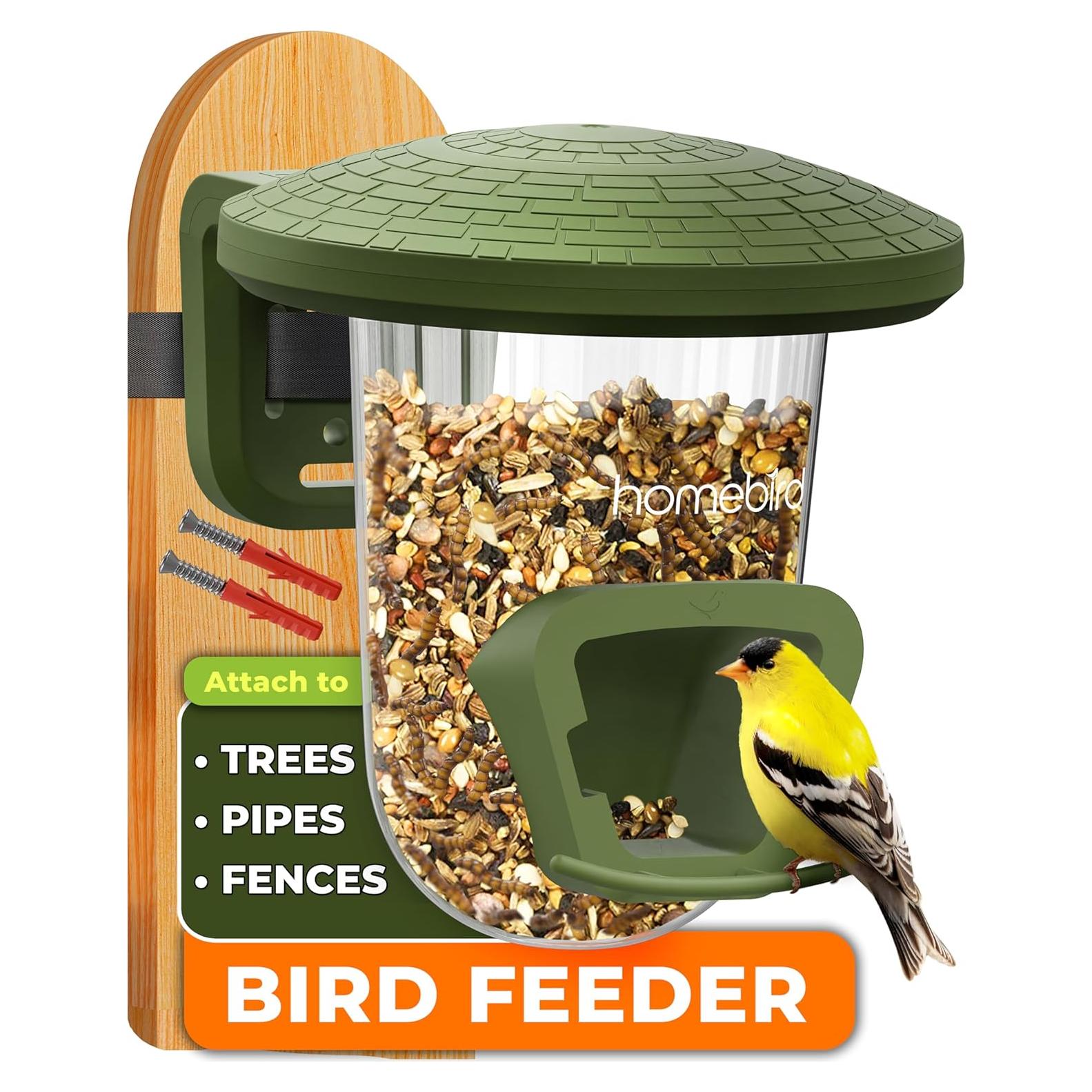 Comedero para Aves Pequeñas Homebird Montable 19x17.5 cm