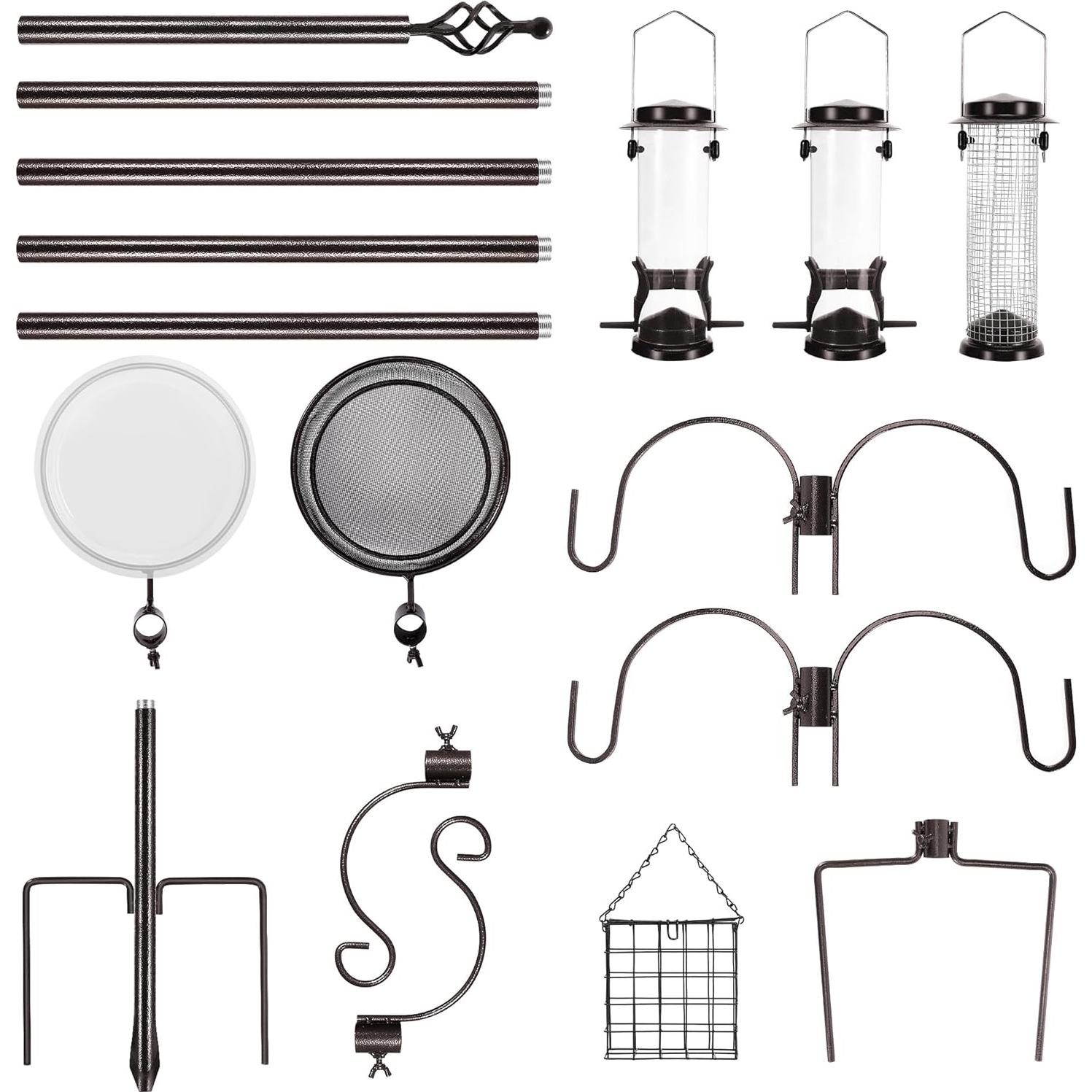 Estación de Alimentación para Aves YINGYM 238.76 cm con 4 Comederos