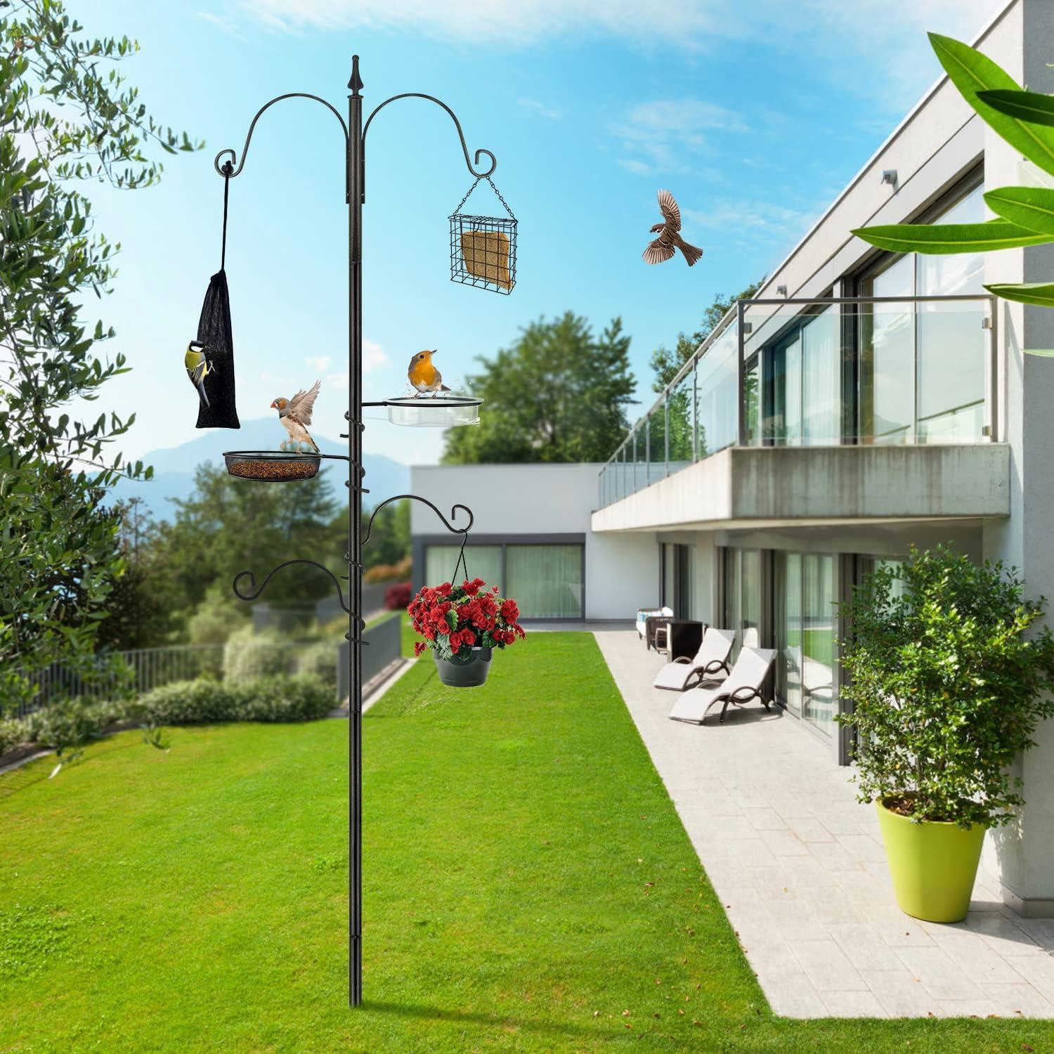 Kit de Estación de Alimentación de Aves MIXXIDEA - 194.6 cm, Todo en Uno