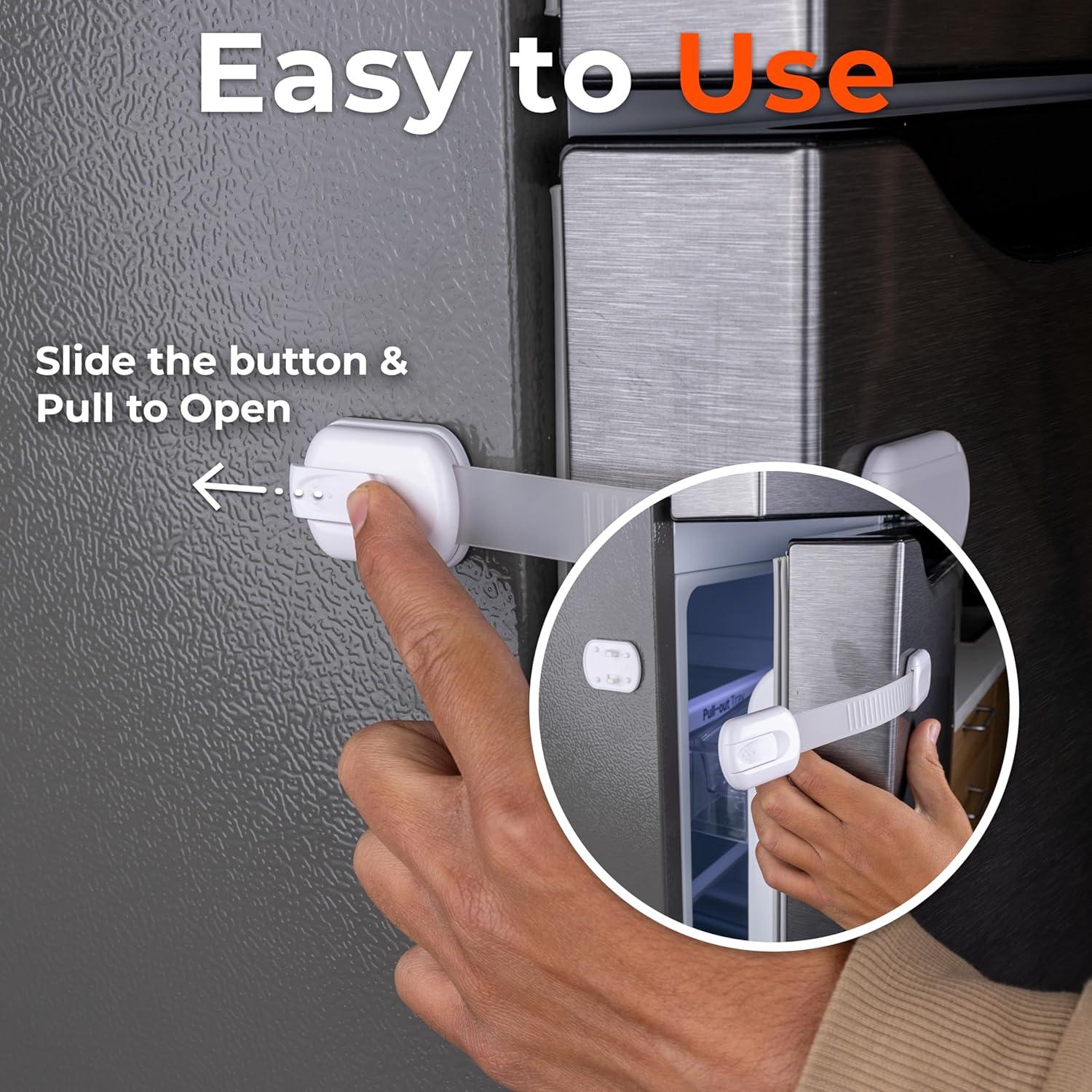 Cerraduras a Prueba de Niños 4-Pack HBASS4B Ajustables