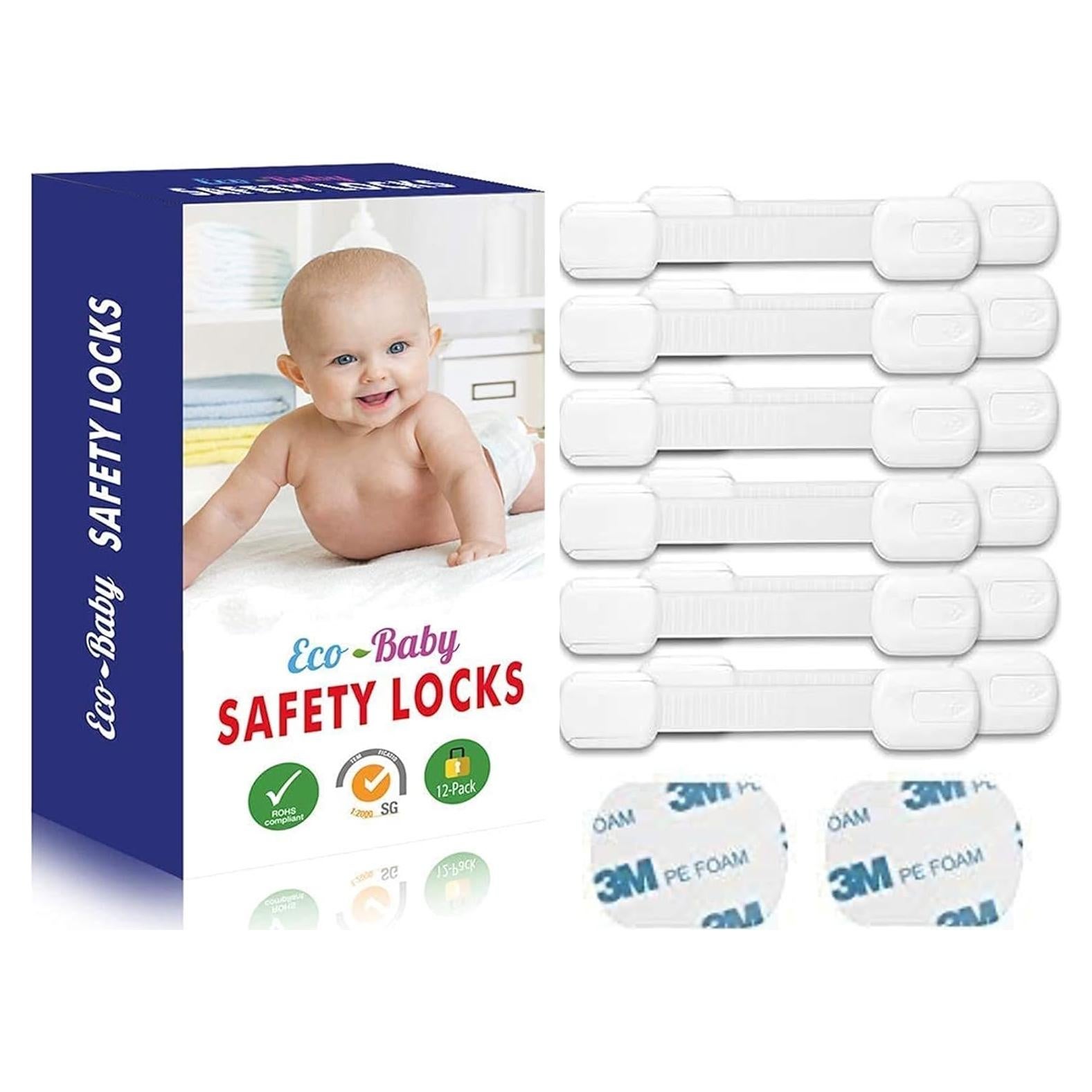 Cerraduras de Seguridad para Niños Eco-Baby - 12 Paquete