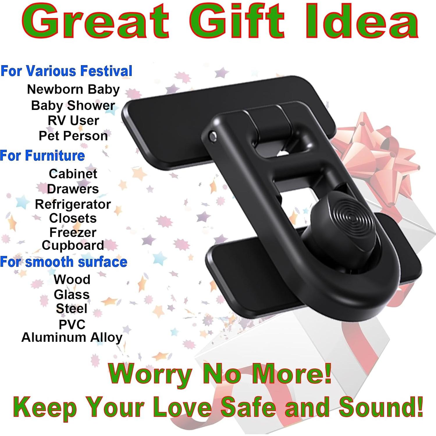 Cerradura de Seguridad para Refrigerador SHENZHEN Negra