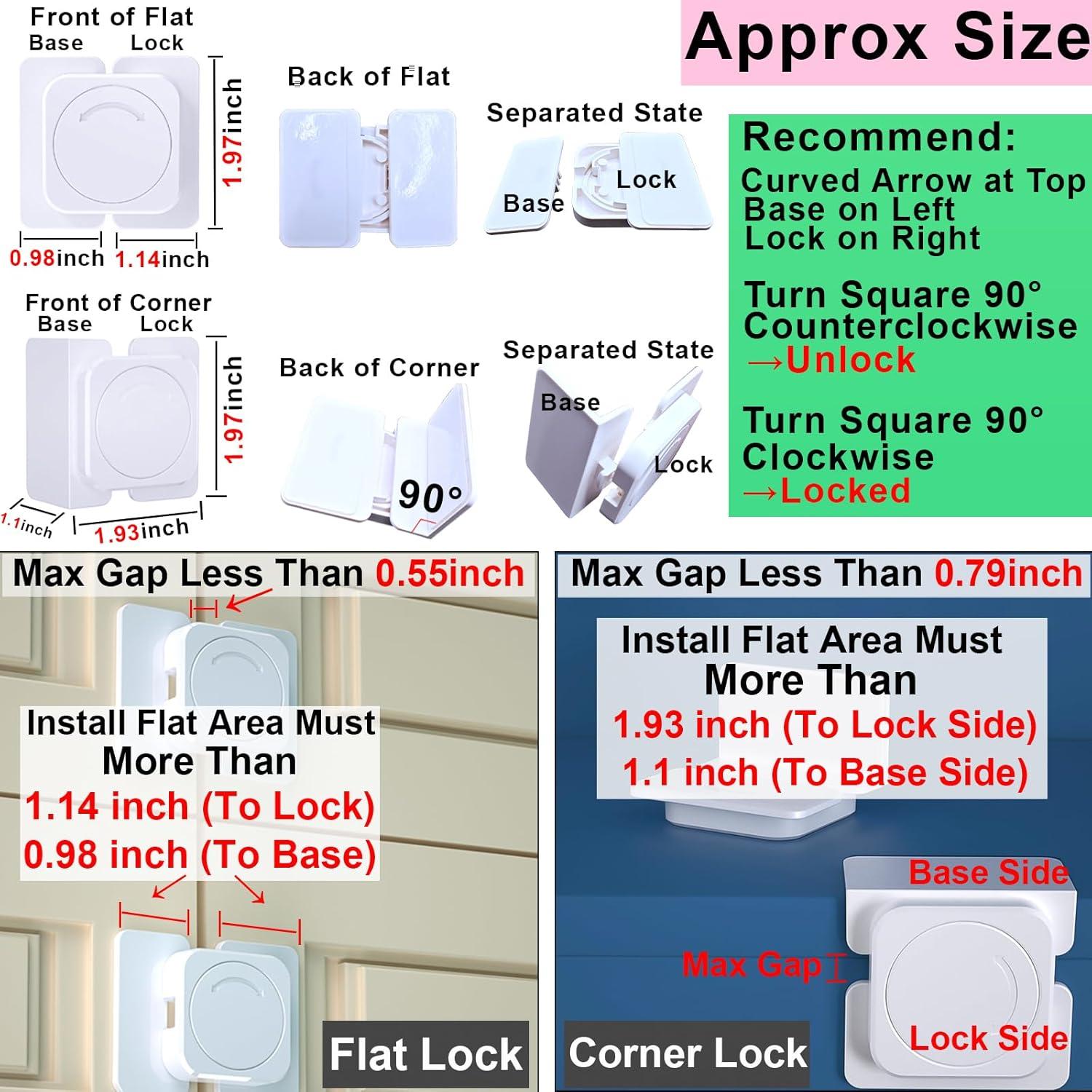Candados de Seguridad Infantil SHENZHEN - 2 Piezas Adhesivos