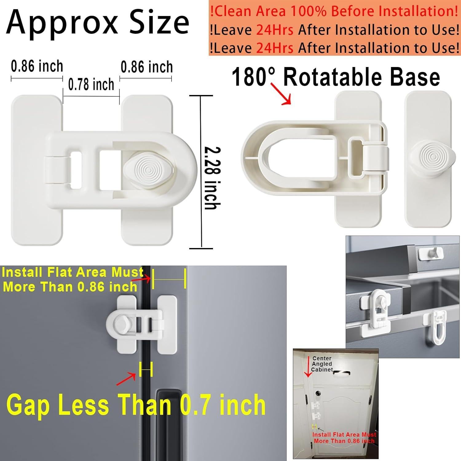 Cerraduras de Seguridad para Refrigerador Shenzhen - 2 Piezas