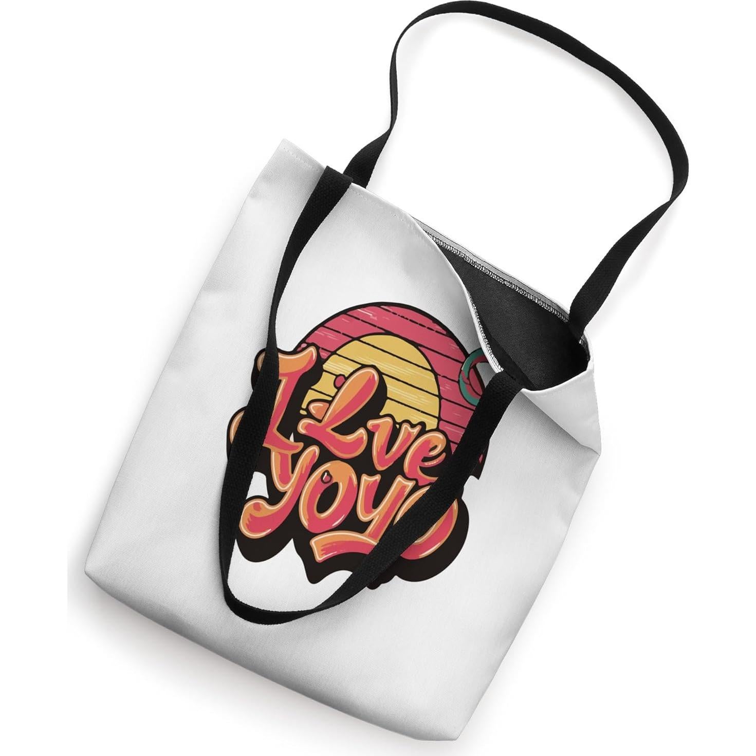 Bolsa Tote Vintage I Love Yoyo 40.64x40.64cm Algodón