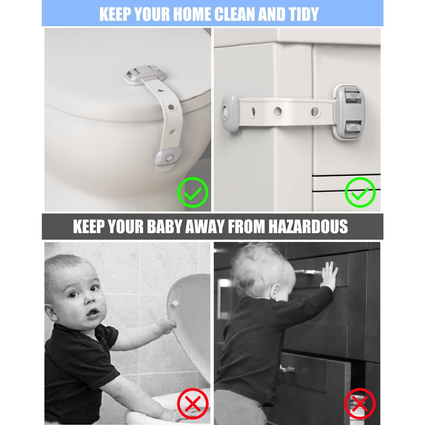 Candado de Seguridad para Refrigerador FNSKUBFASIN - Ajustable 3M