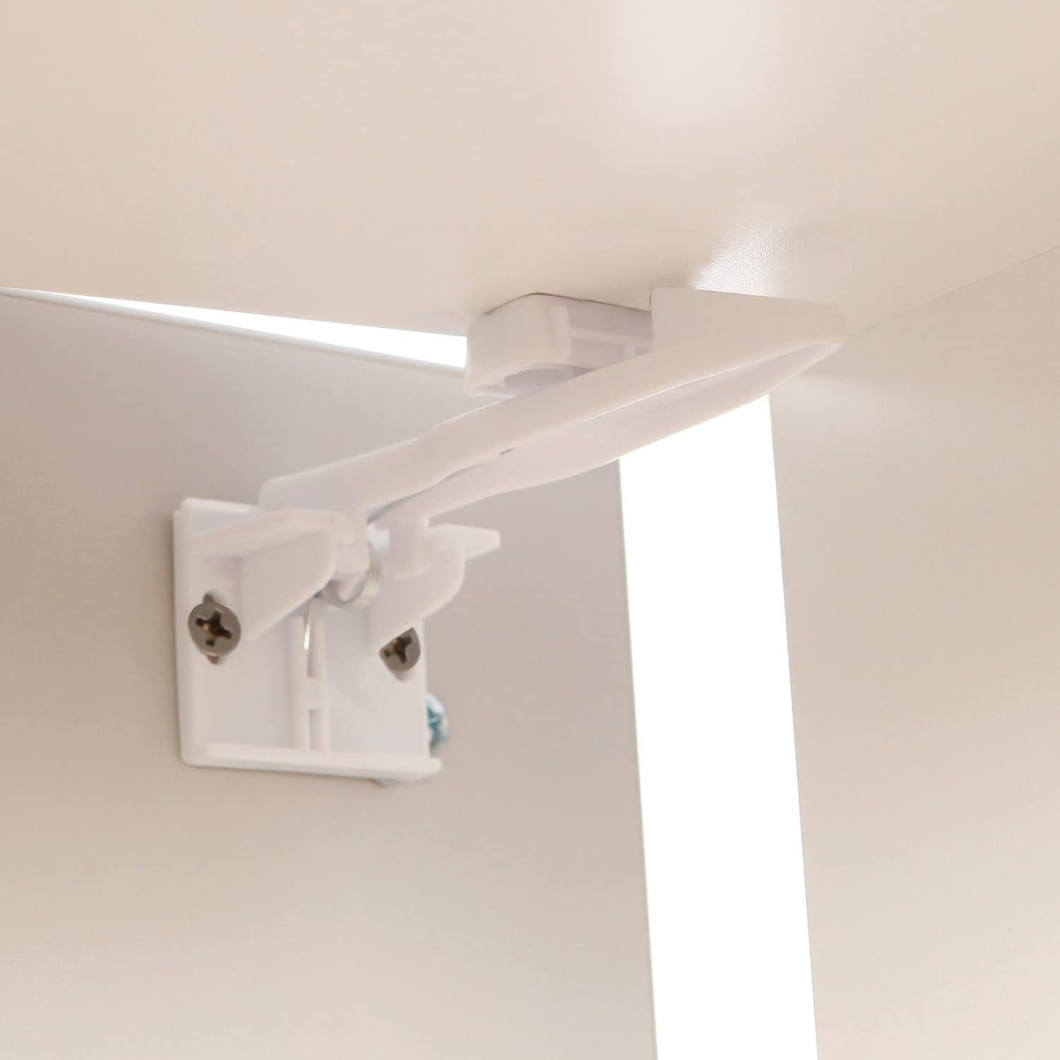 Cierres de Resorte Dreambaby - Seguridad para Cajones y Armarios - Paquete de 10