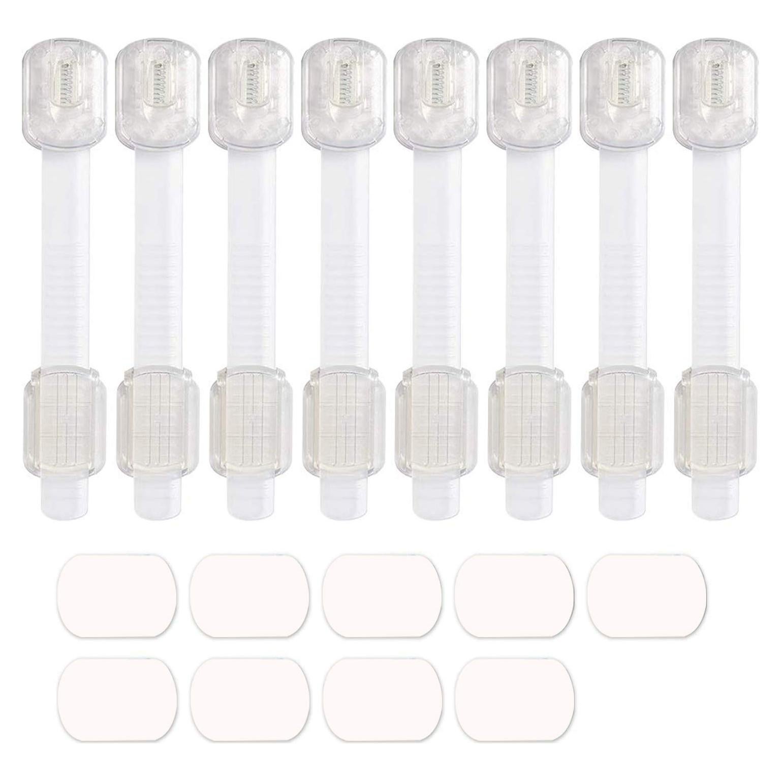 Cerraduras de Seguridad para Bebés Maveek 8 Pcs Ajustables
