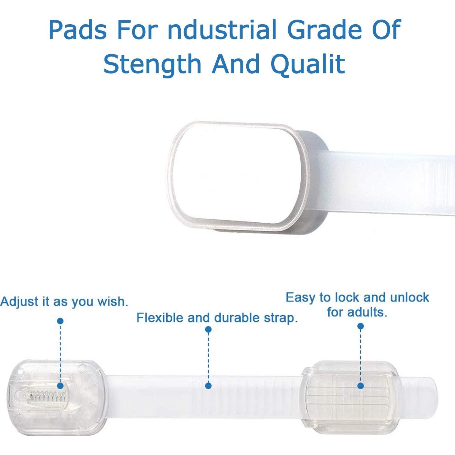 Cerraduras de Seguridad para Bebés Maveek 8 Pcs Ajustables