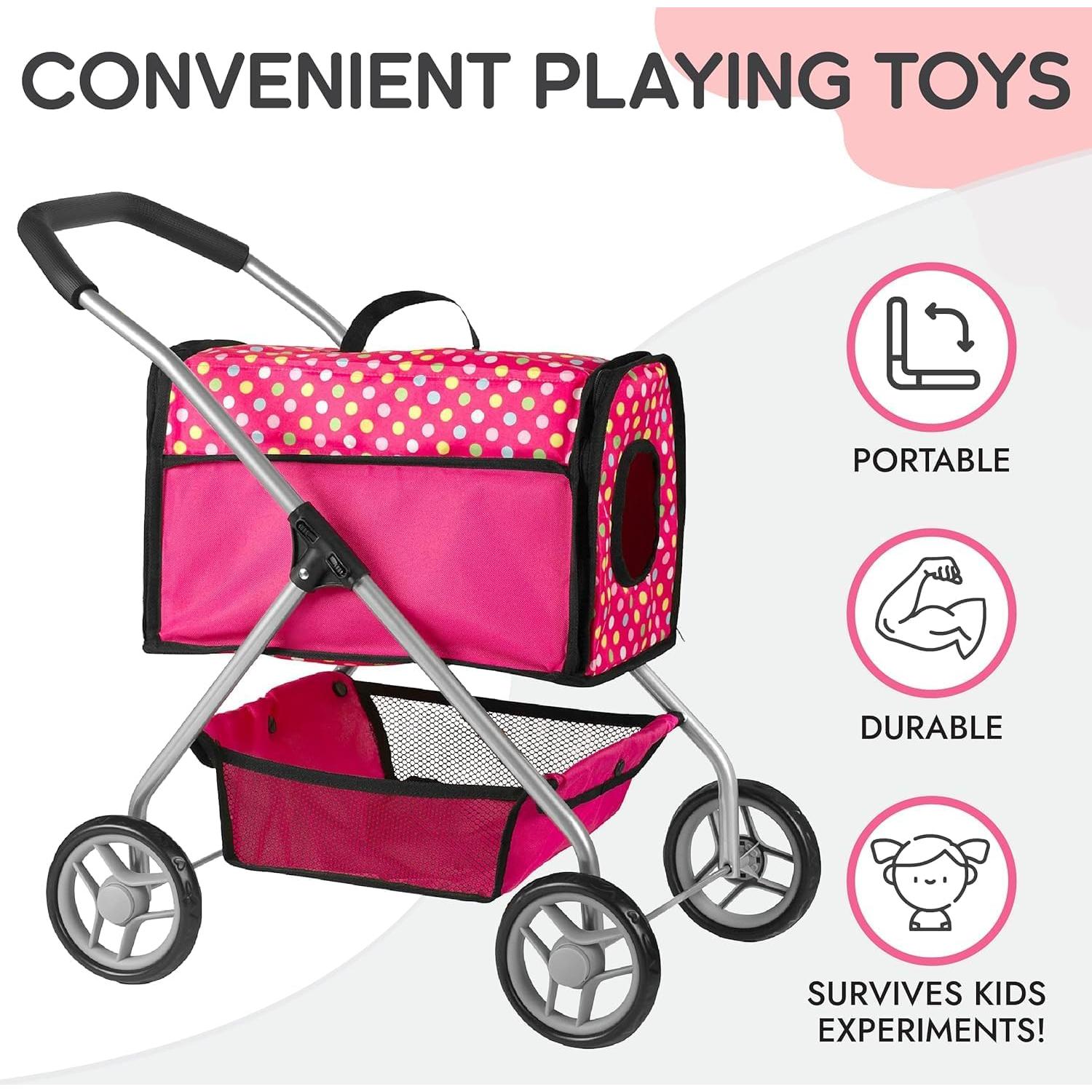 Carrito de Muñeca Perrito Fash n Kolor - Juguete Interactivo