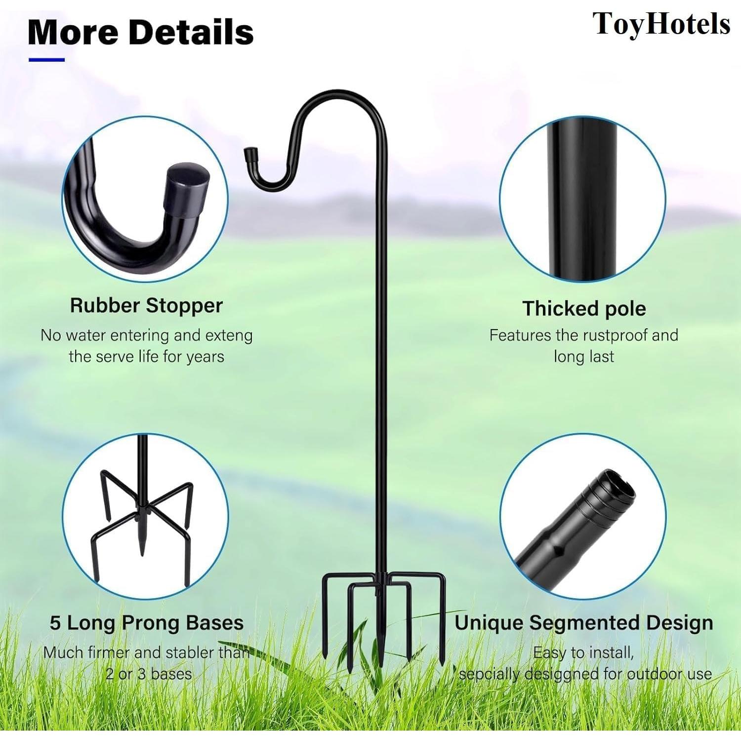 Gancho de Pastor ToyHotels 157 cm para Comedero de Aves