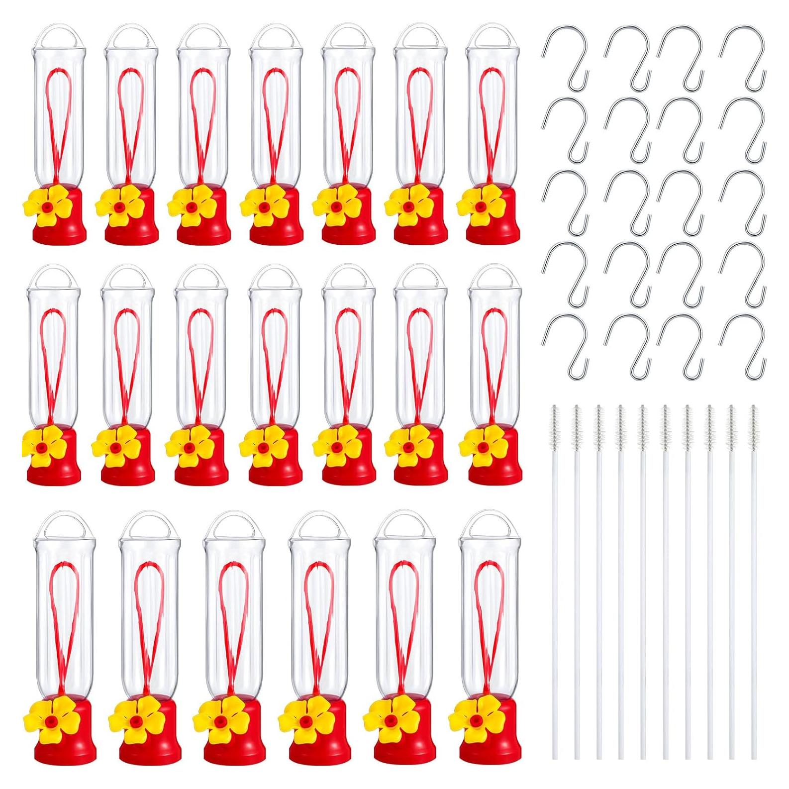 Alimentadores de Colibríes Sunnyray Pack de 10 con Ganchos